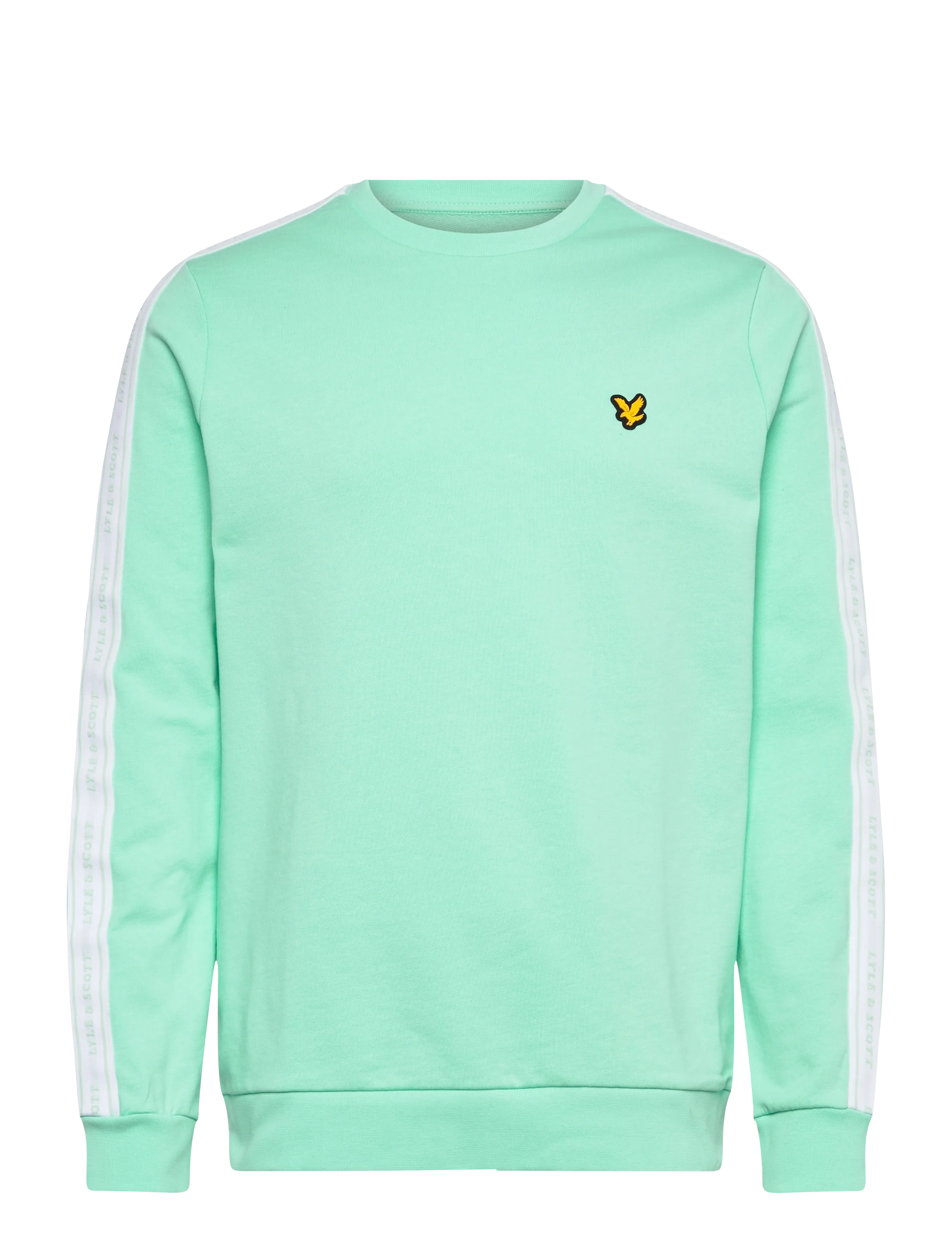 Lyle & Scott Sport Jacquard Tape Crew Neck - Lyle & Scott Sport - COOL MINT / green