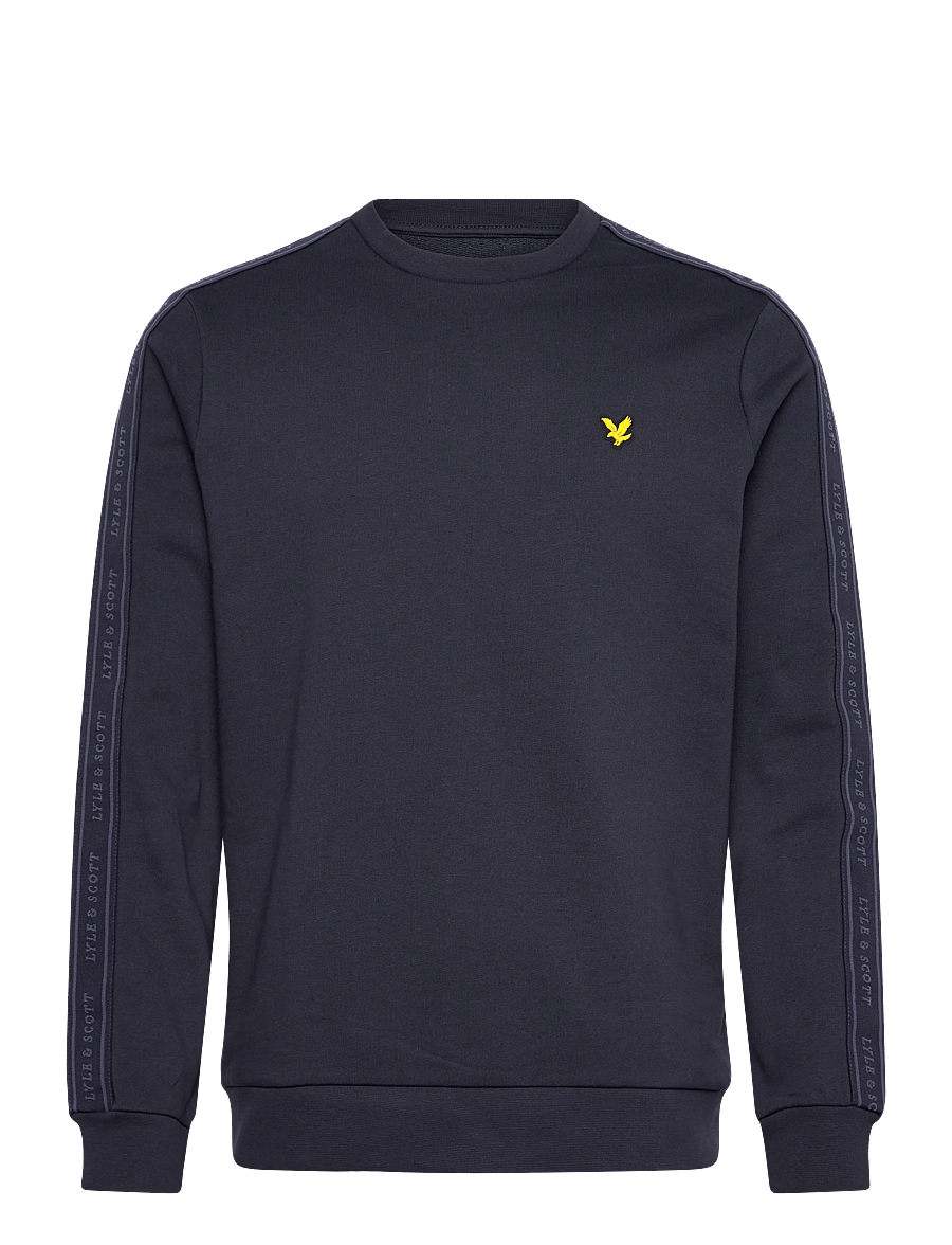 Lyle & Scott Sport - Jacquard Tape Crew Neck - sweatshirts - dark navy - 1