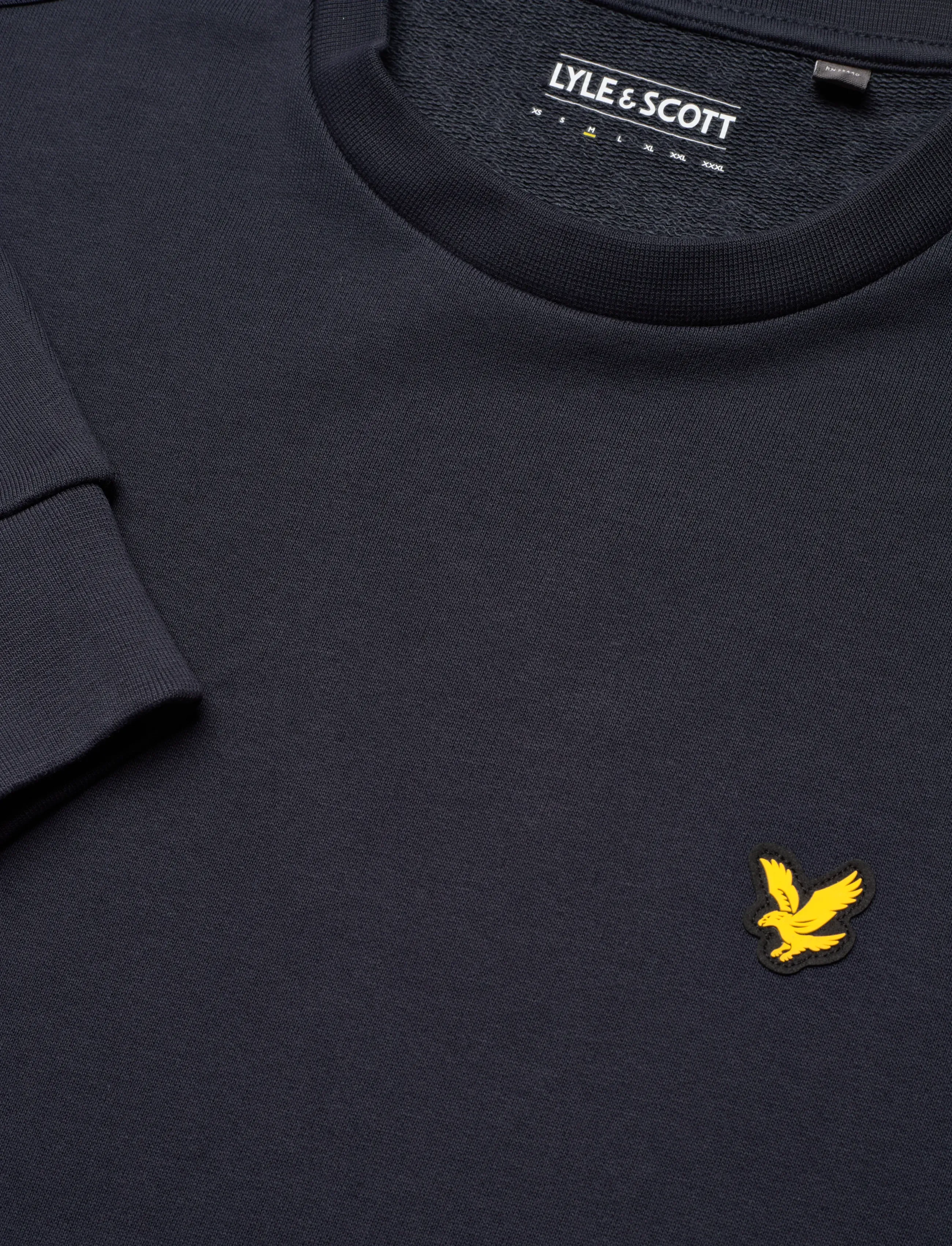 Lyle & Scott Sport - Jacquard Tape Crew Neck - sweatshirts - dark navy - 5