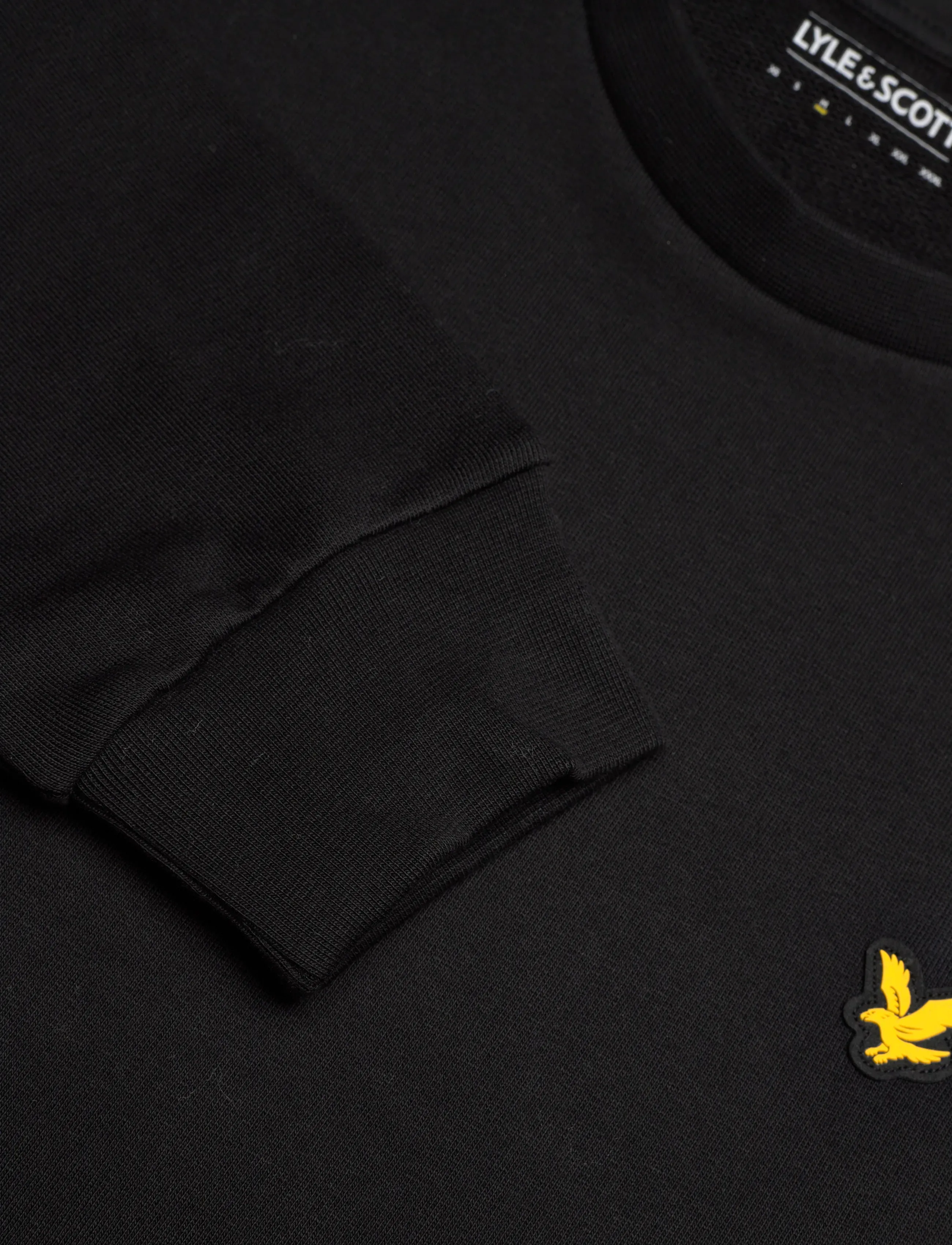Lyle & Scott Sport - Jacquard Tape Crew Neck - sweatshirts - jet black - 5