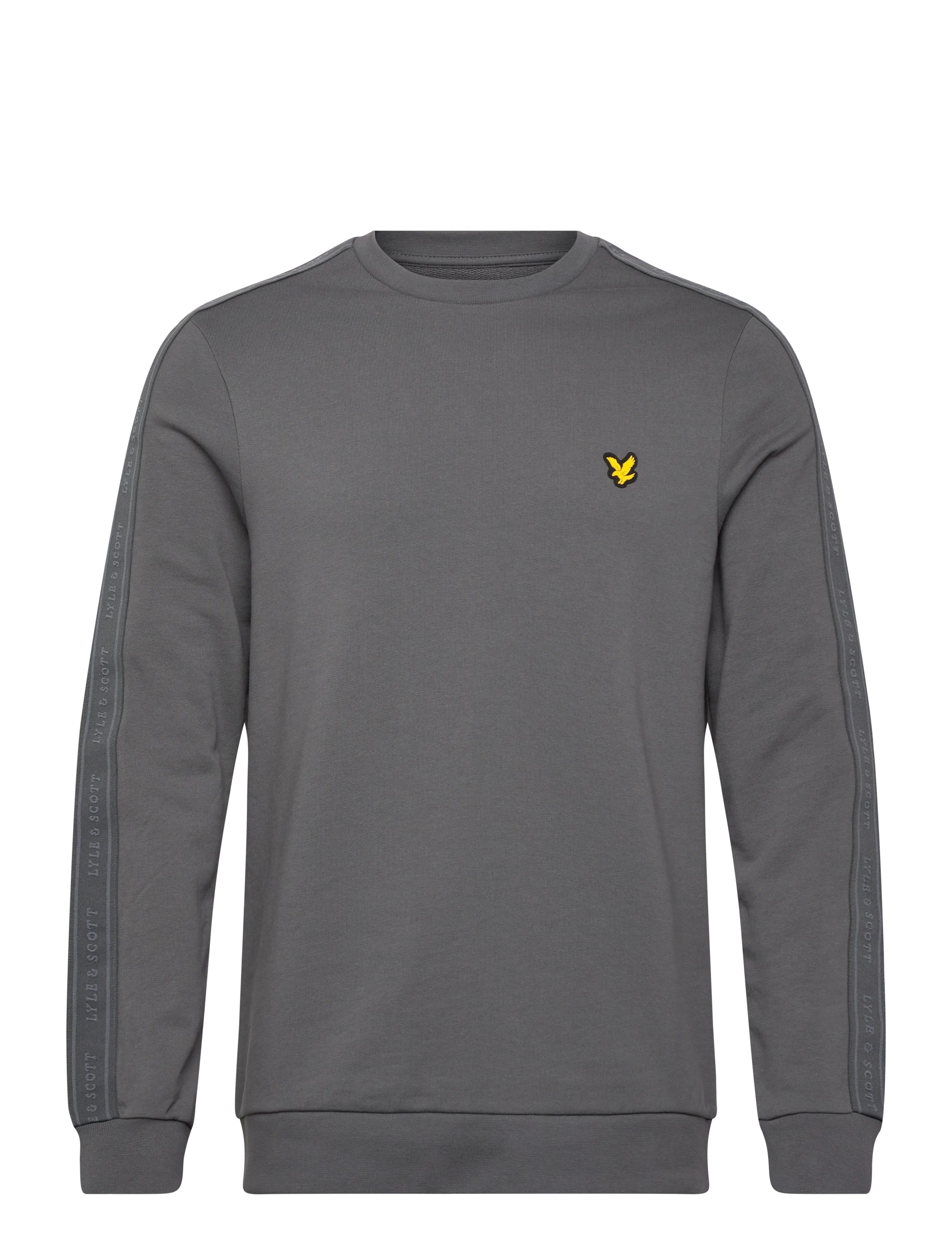 Lyle & Scott Sport Jacquard Tape Crew Neck - Lyle & Scott Sport - MERCURY GREY / grey