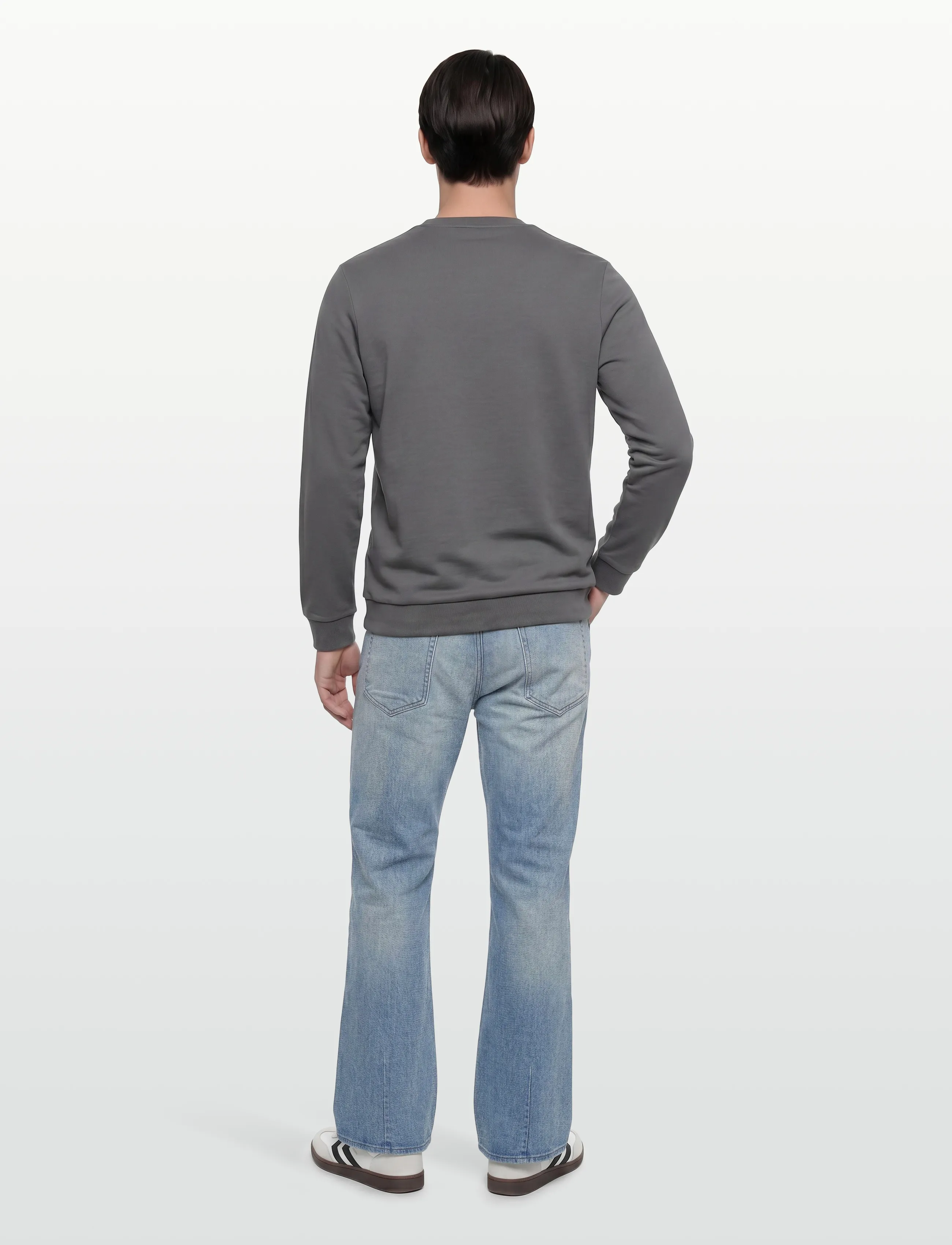 Lyle & Scott Sport - Jacquard Tape Crew Neck - sweatshirts - mercury grey - 4