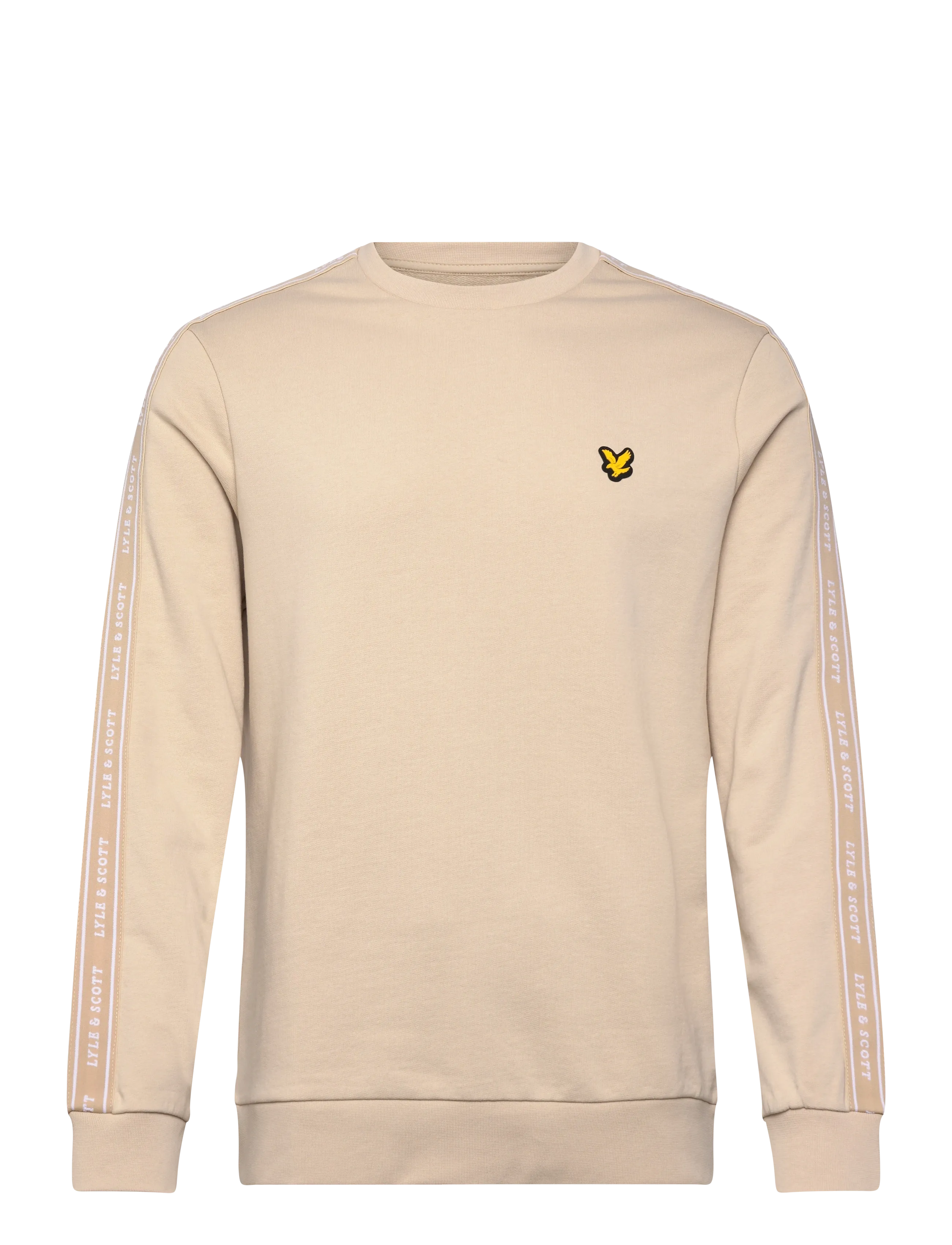 Lyle & Scott Sport Jacquard Tape Crew Neck - Lyle & Scott Sport - VIADUCT / beige