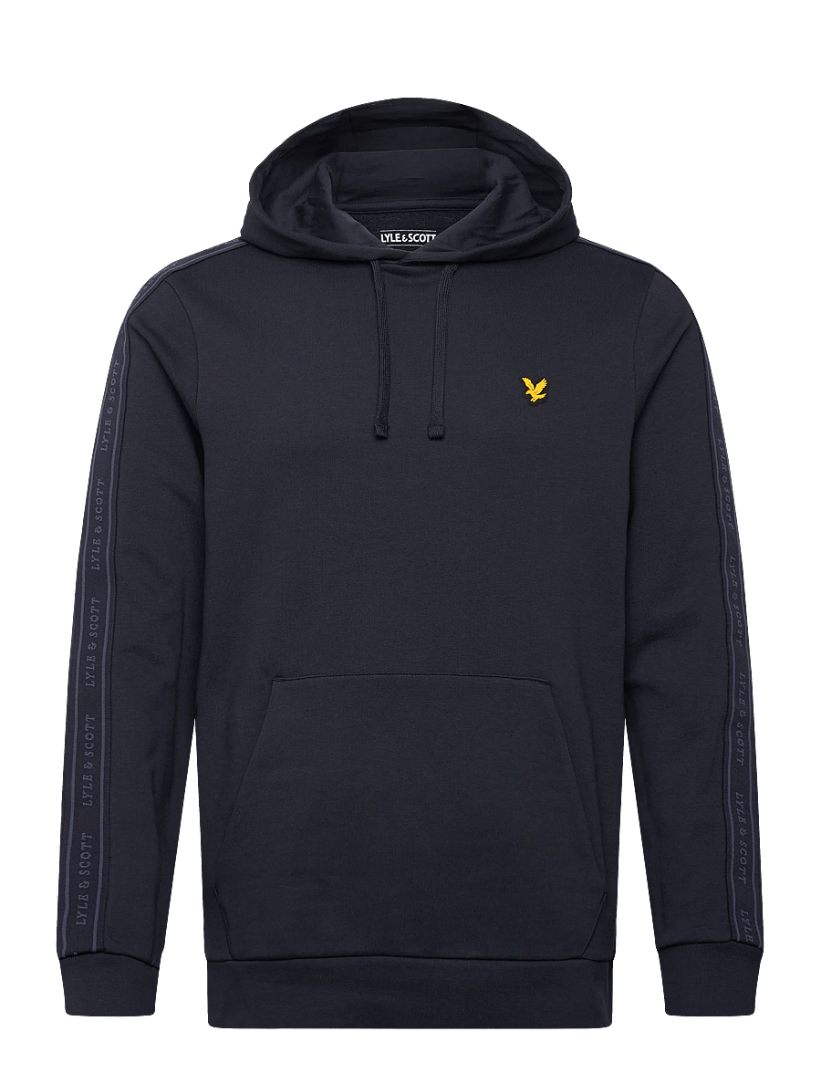 Lyle & Scott Sport - Jacquard Tape Hoodie - oberteile - dark navy - 1