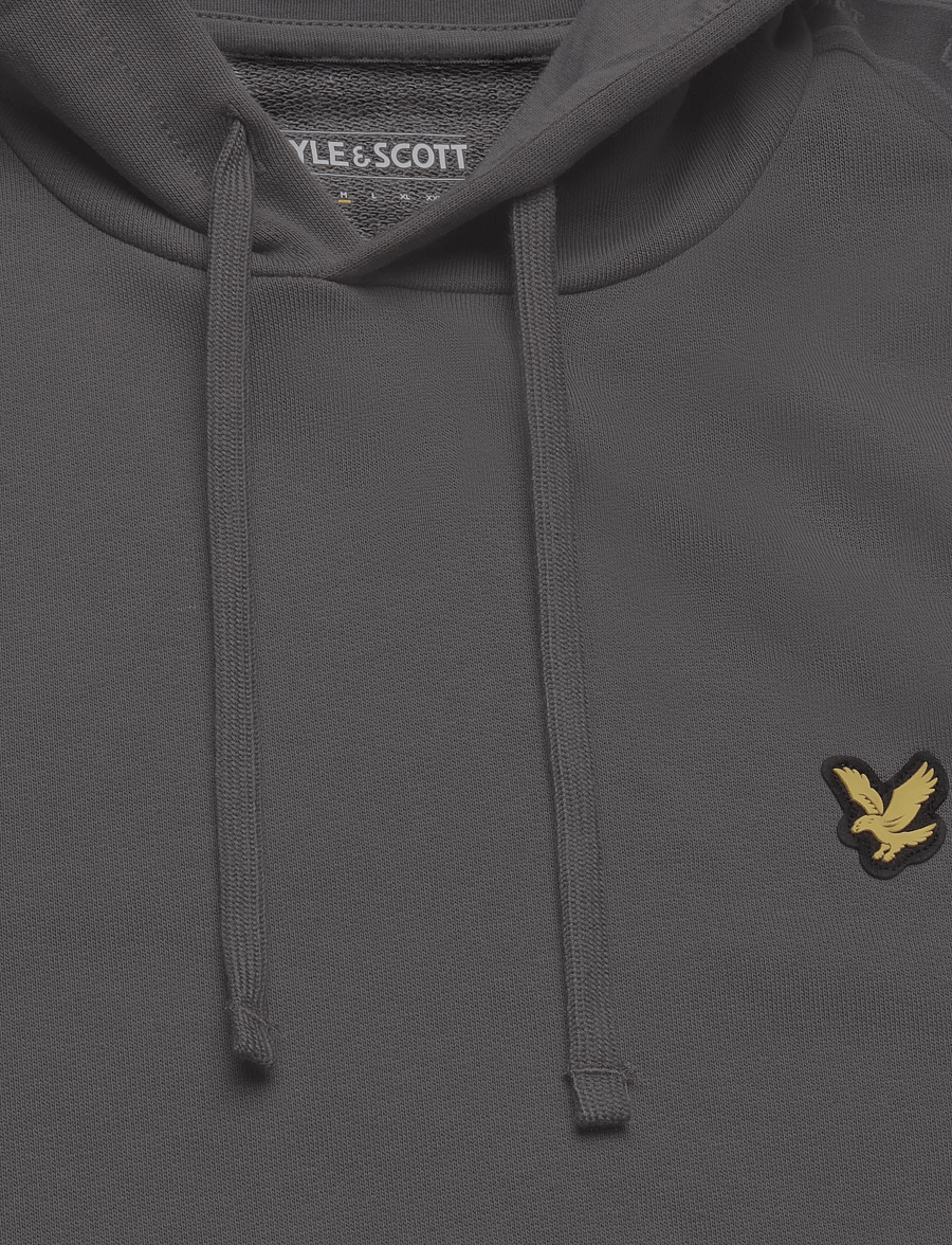 Lyle & Scott Sport - Jacquard Tape Hoodie - kapuutsiga dressipluusid - mercury grey - 2