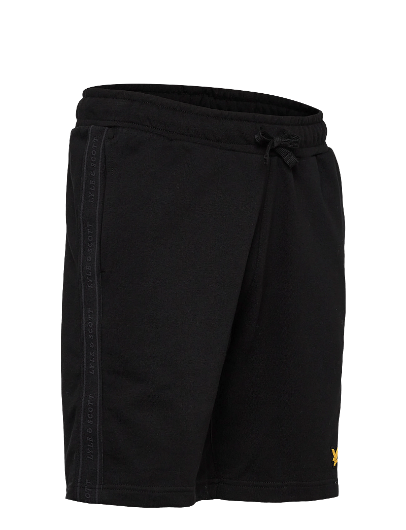 Lyle & Scott Sport - Jacquard Tape Shorts - püksid - jet black - 2