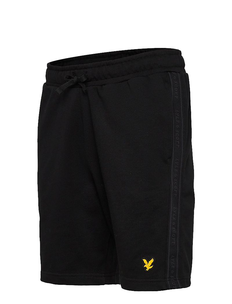 Lyle & Scott Sport - Jacquard Tape Shorts - püksid - jet black - 3