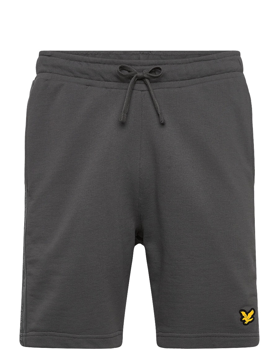 Lyle & Scott Sport - Jacquard Tape Shorts - apakšējie krekli - mercury grey - 1