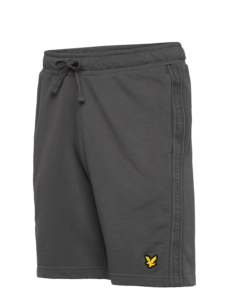 Lyle & Scott Sport - Jacquard Tape Shorts - apakšējie krekli - mercury grey - 3