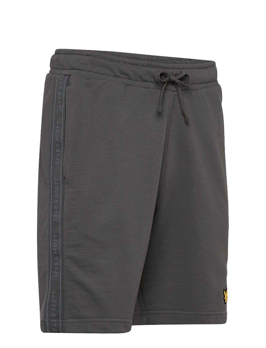 Lyle & Scott Sport - Jacquard Tape Shorts - apakšējie krekli - mercury grey - 4
