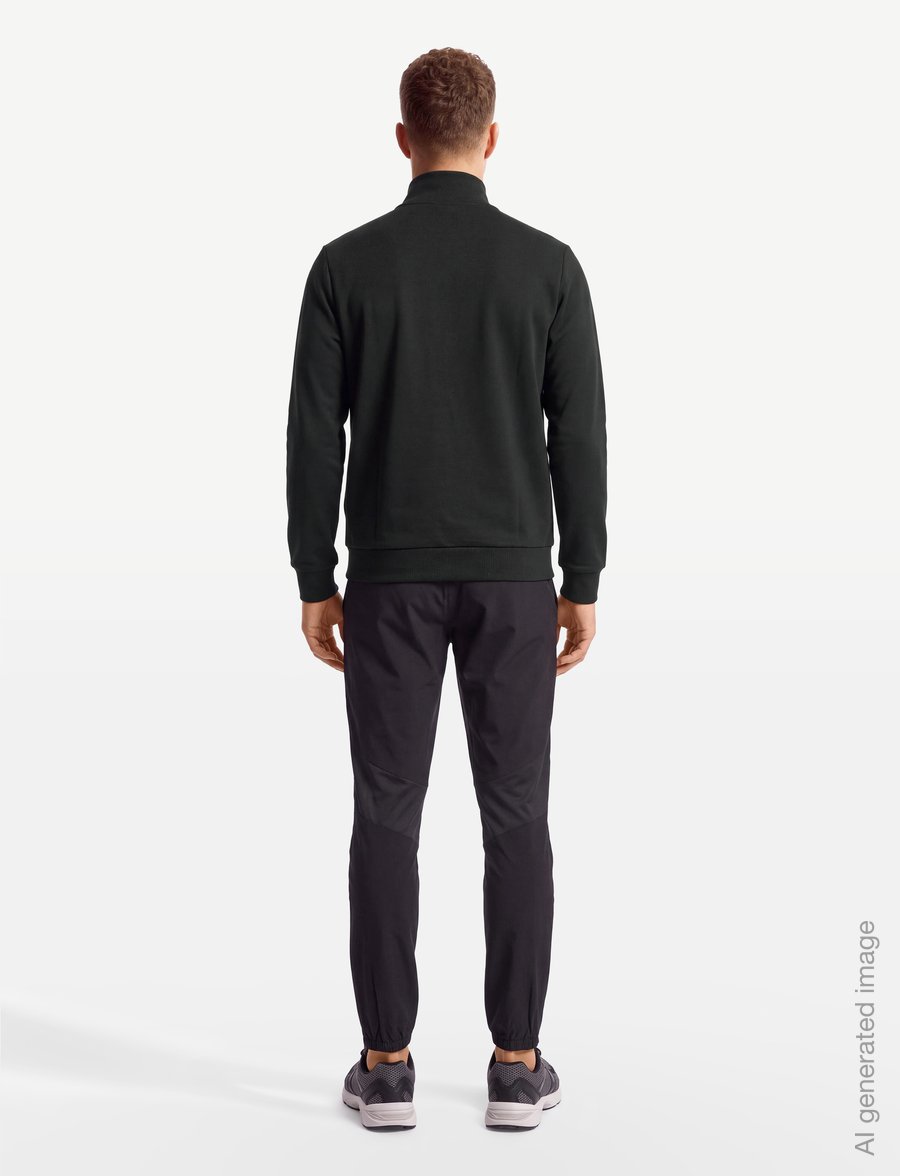 Lyle & Scott Sport - Jacquard Tape Track Top - Íþróttajakkar - jet black - 4