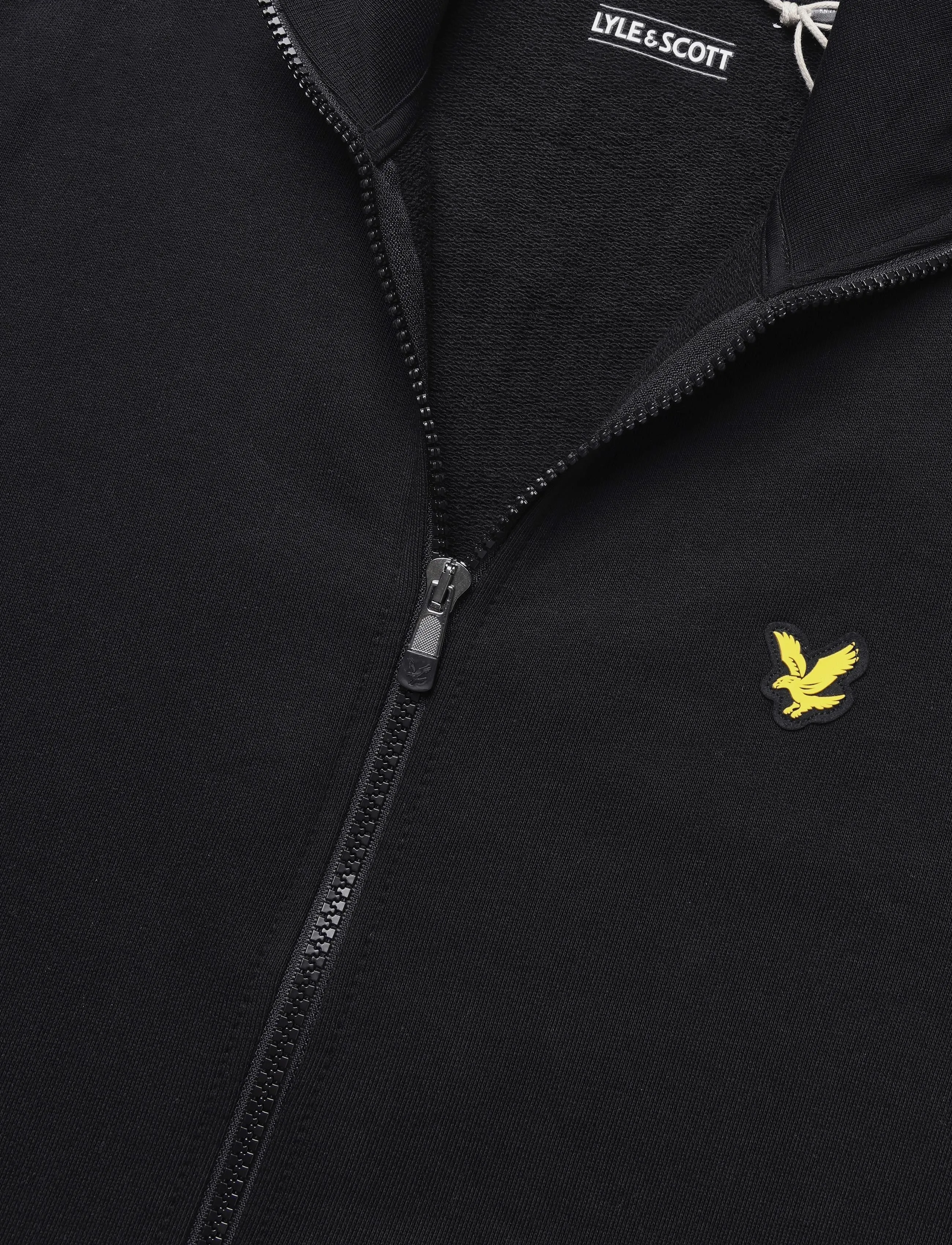 Lyle & Scott Sport - Jacquard Tape Track Top - sportjacken - jet black - 2