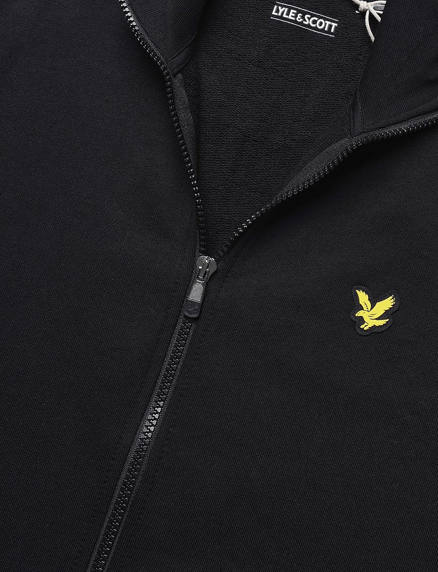 Lyle & Scott Sport - Jacquard Tape Track Top - sportjacken - jet black - 2