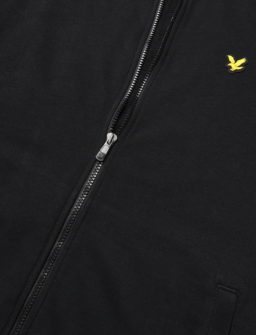 Lyle & Scott Sport - Jacquard Tape Track Top - sportjacken - jet black - 3