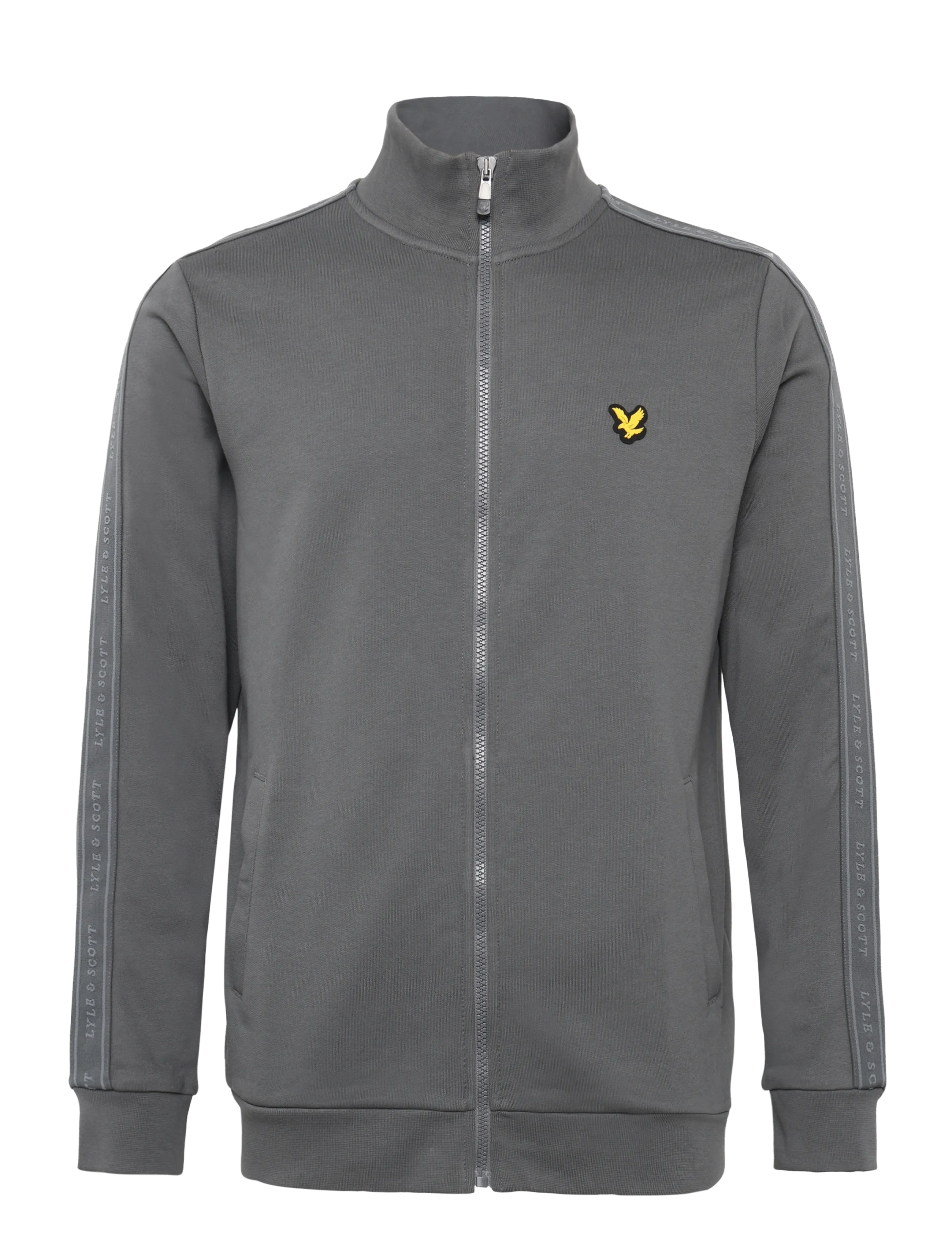 Lyle & Scott Sport Jacquard Tape Track Top - Jakker - MERCURY GREY / grey