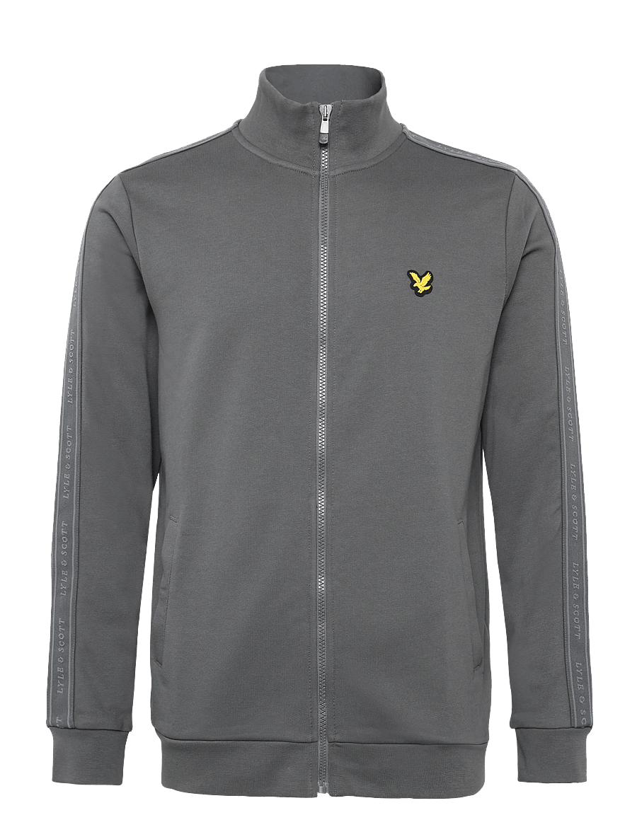 Lyle & Scott Sport - Jacquard Tape Track Top - sportsjakker - mercury grey - 0