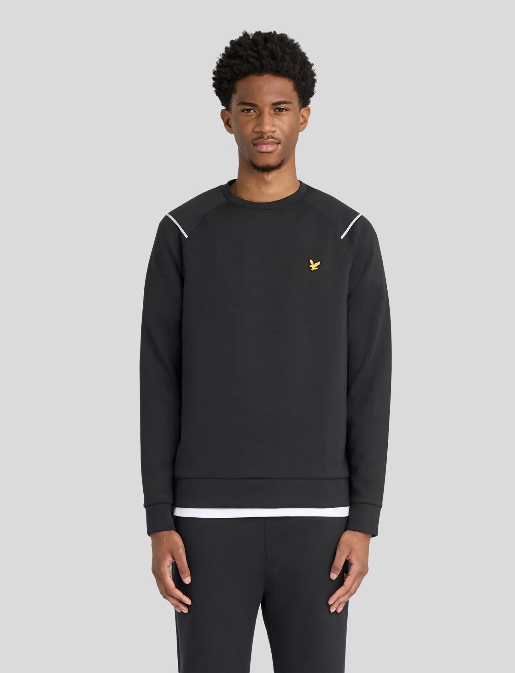 Lyle & Scott Sport Neoprene Crew Neck - Sweatshirts - JET BLACK / black