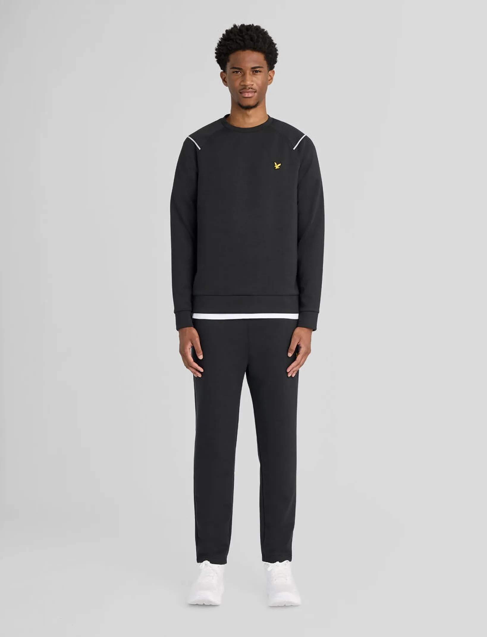 Lyle & Scott Sport - Neoprene Crew Neck - höstfynd - jet black - 4