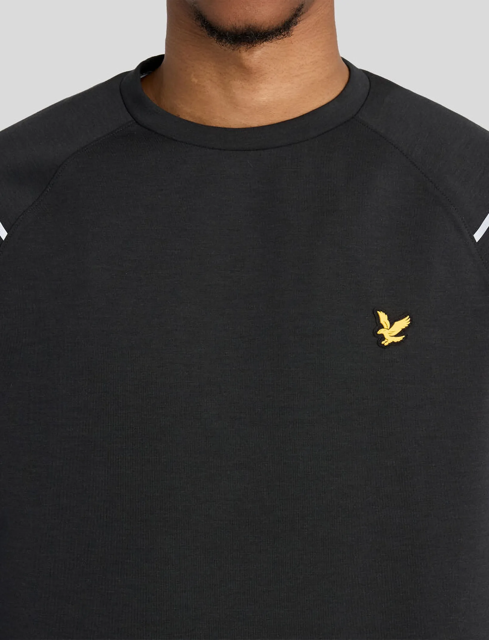 Lyle & Scott Sport - Neoprene Crew Neck - höstfynd - jet black - 5