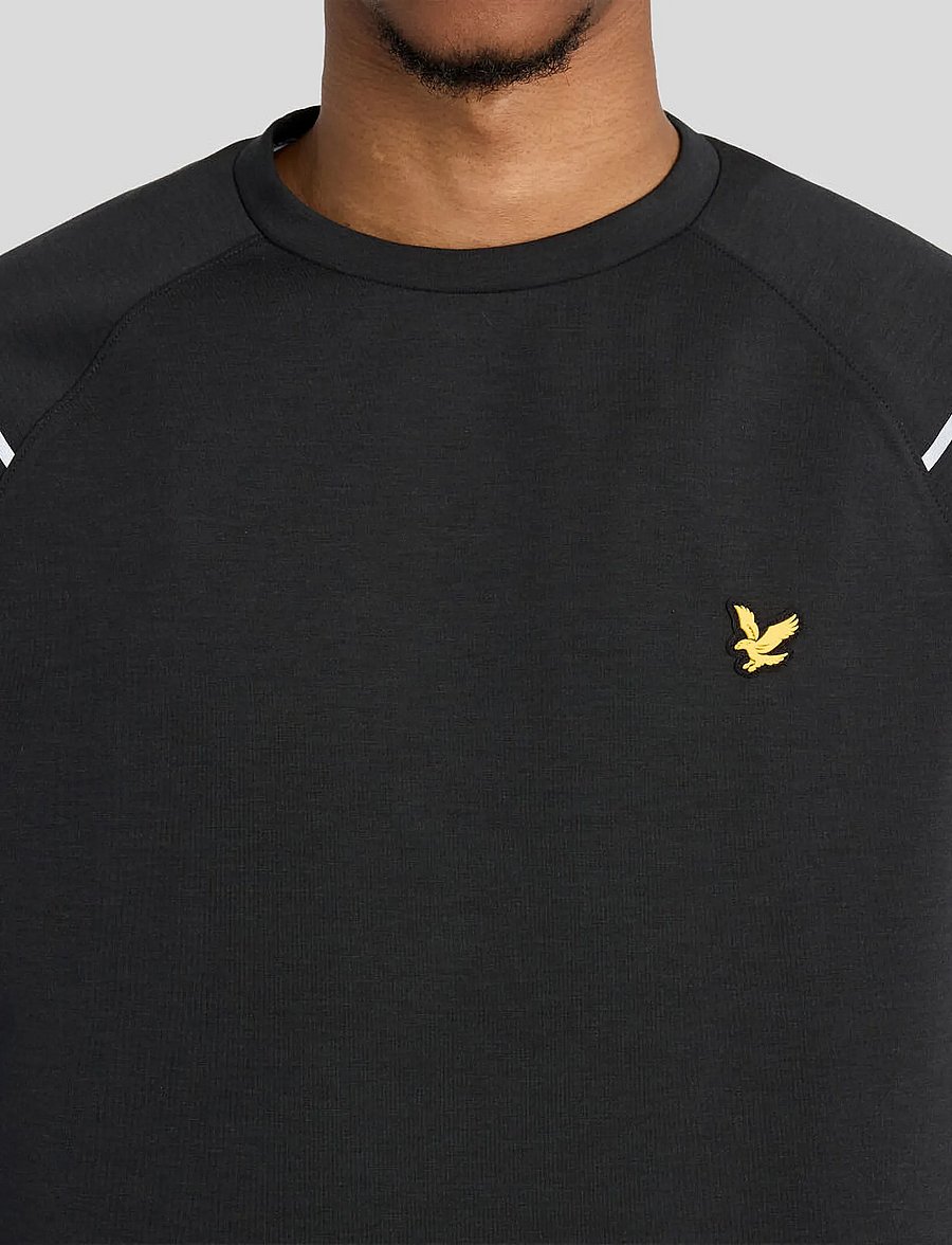 Lyle & Scott Sport - Neoprene Crew Neck - fleece & mellanlager - jet black - 5