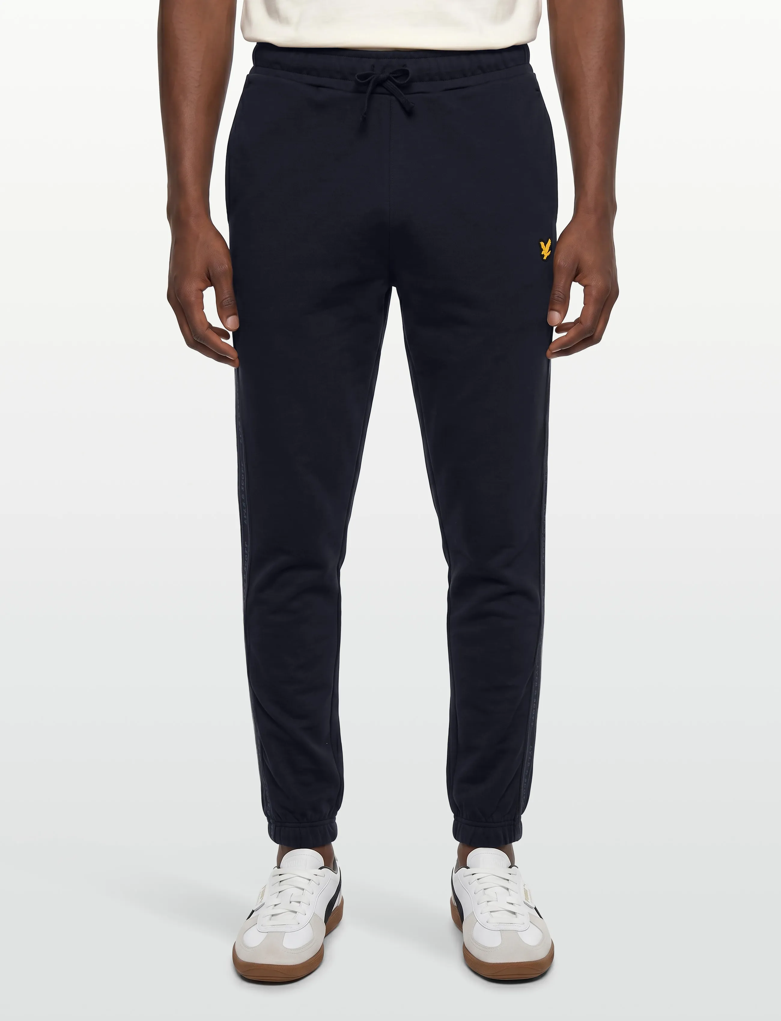Lyle & Scott Sport - Jacquard Tape Joggers - bukser - dark navy - 5