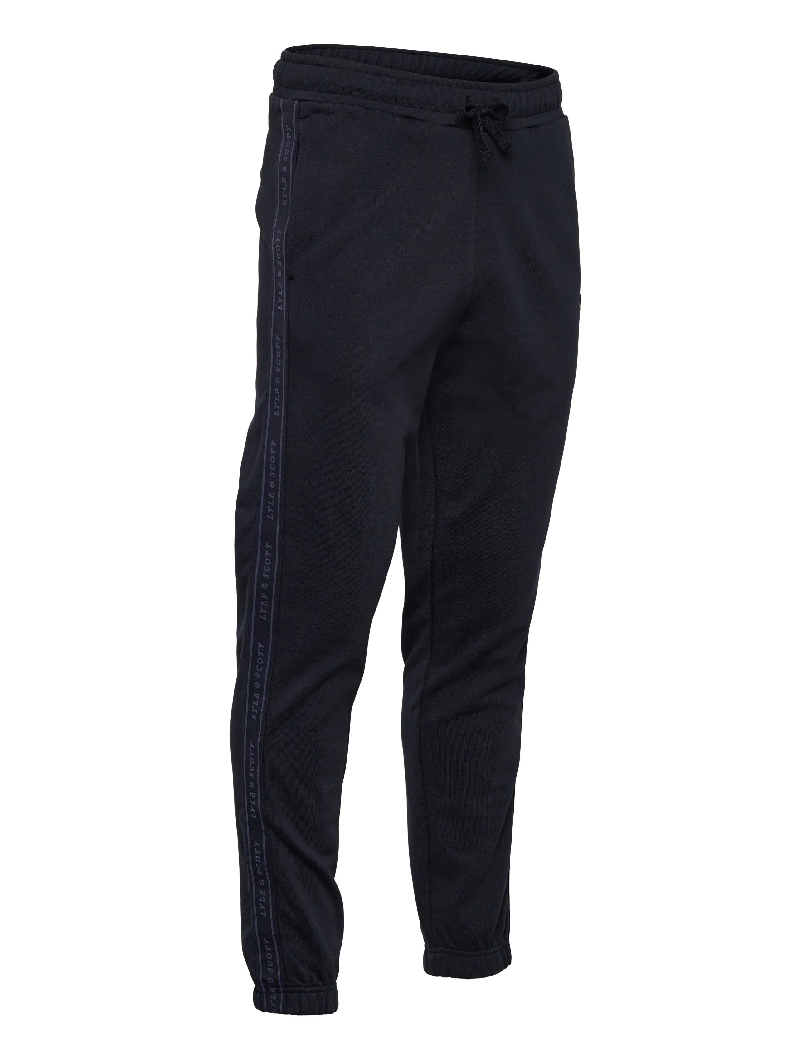 Lyle & Scott Sport - Jacquard Tape Joggers - bukser - dark navy - 4