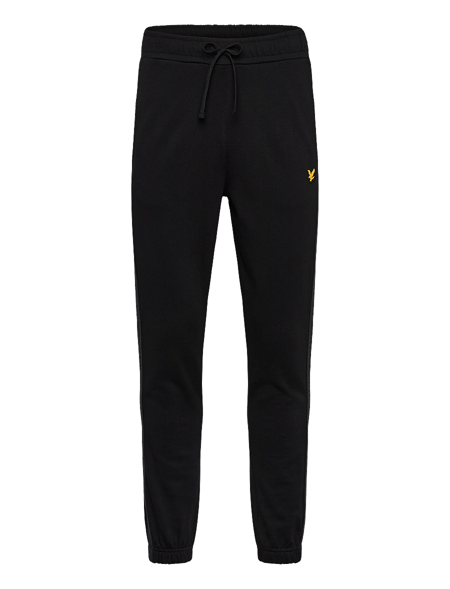 Lyle & Scott Sport - Jacquard Tape Joggers - hosen - jet black - 1