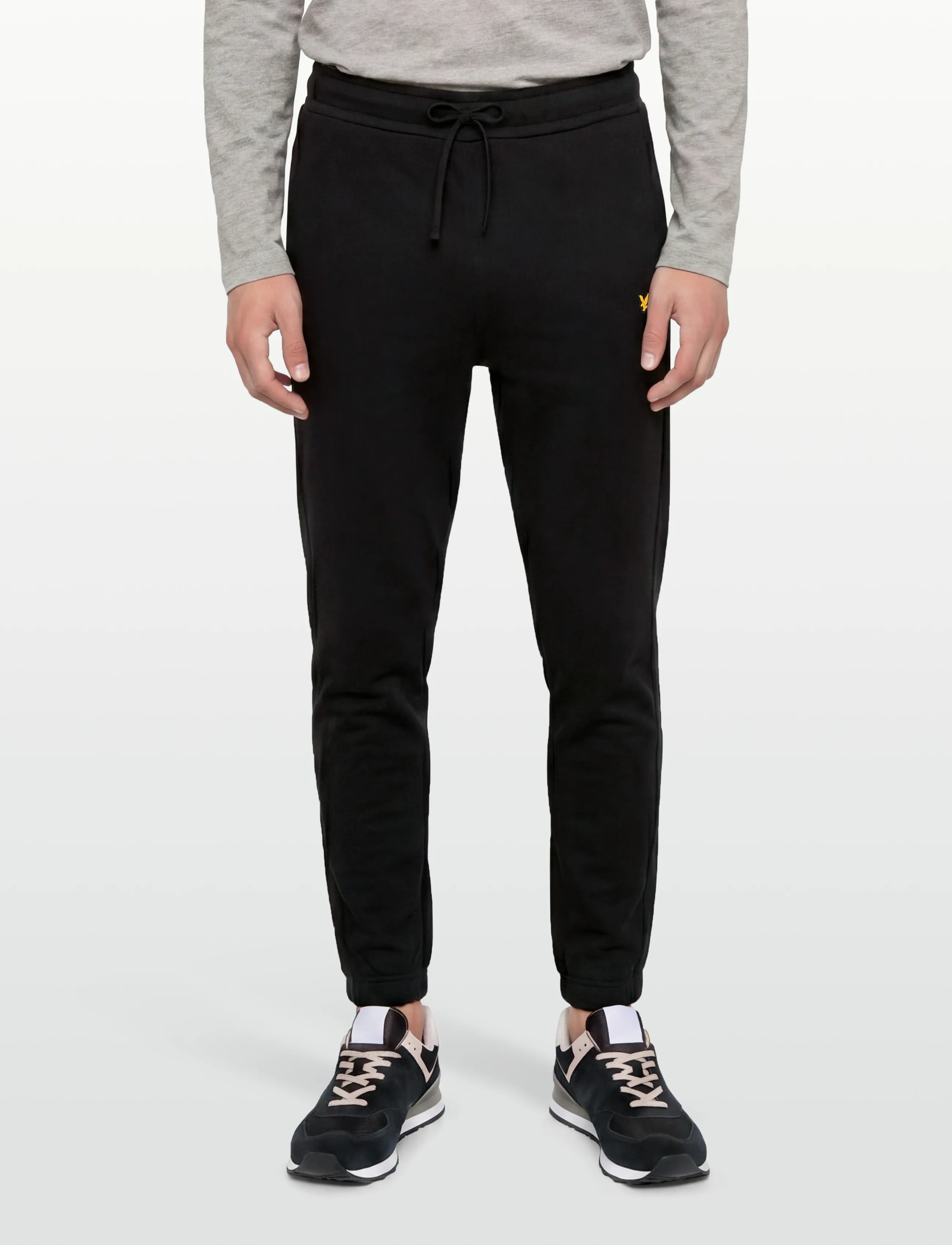 Lyle & Scott Sport - Jacquard Tape Joggers - bukser - jet black - 5