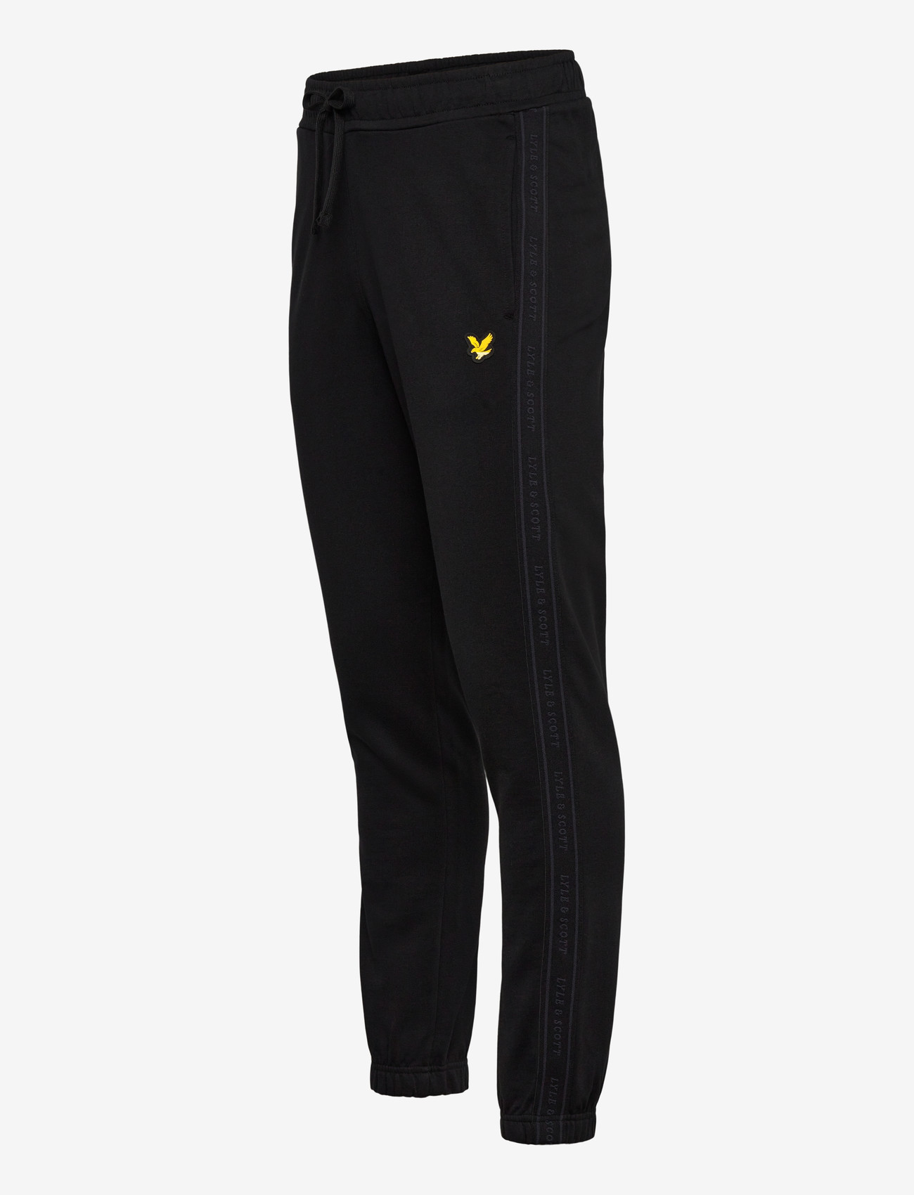 Lyle & Scott Sport - Jacquard Tape Joggers - püksid - jet black - 3