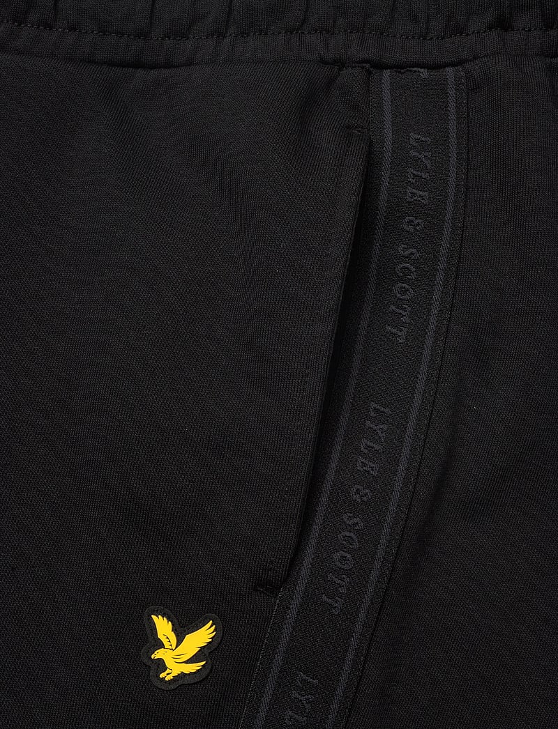 Lyle & Scott Sport - Jacquard Tape Joggers - püksid - jet black - 4