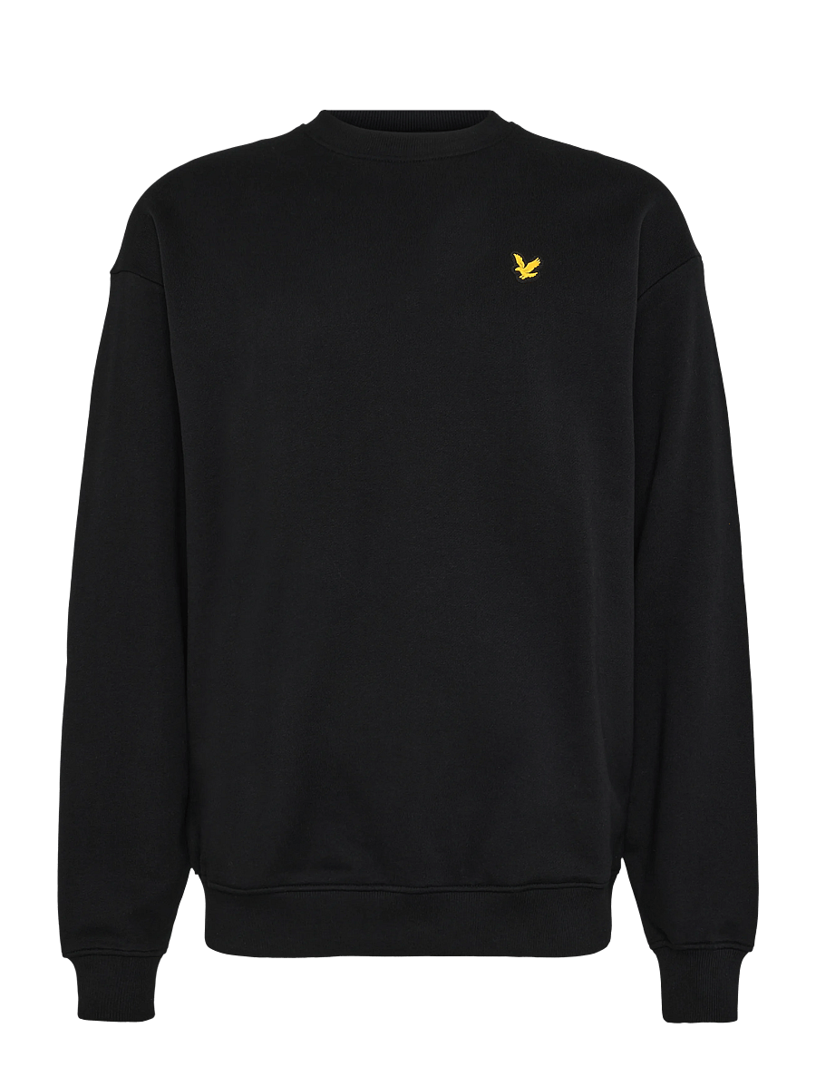 Lyle & Scott Sport - Oversized Sports Collegiate Crew Neck Sweatshirt - tops - jet black - 0