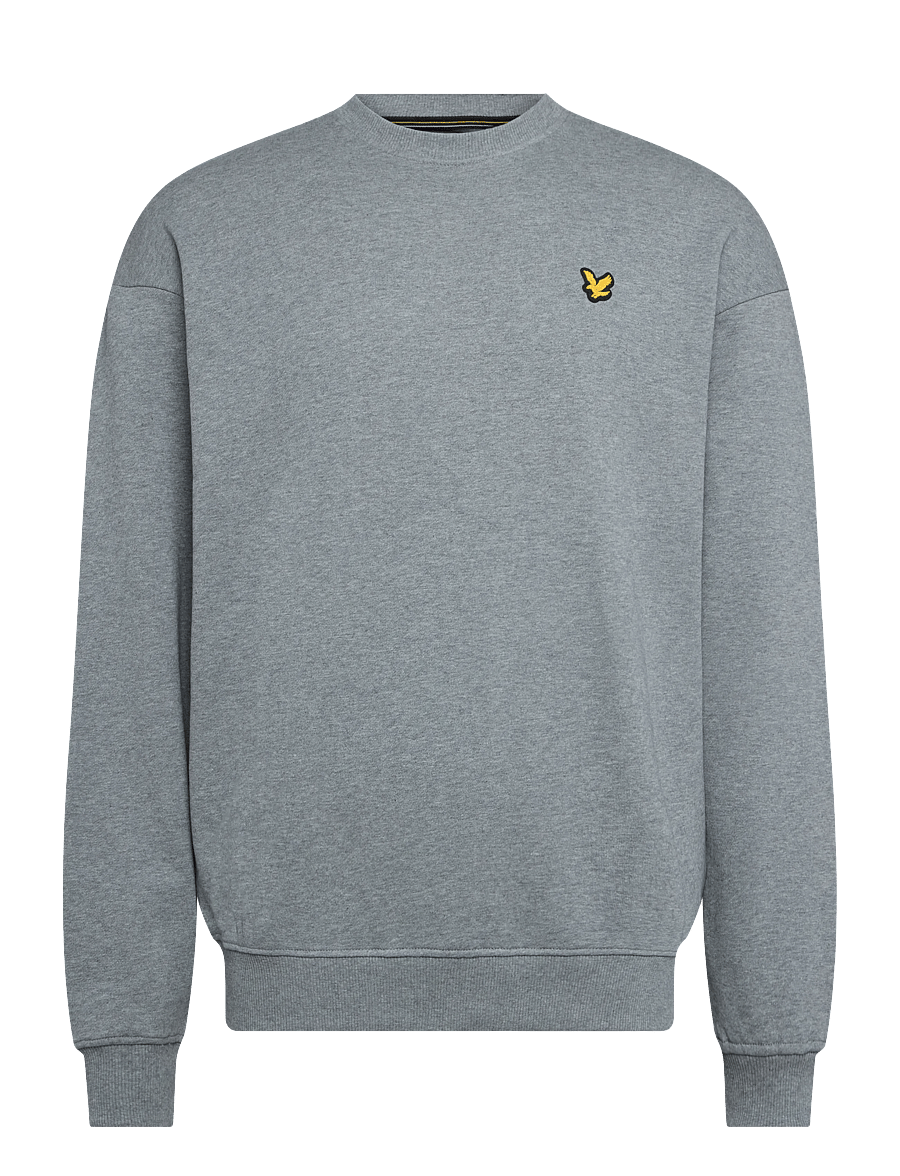 Lyle & Scott Sport - Oversized Sports Collegiate Crew Neck Sweatshirt - oberteile - mid grey marl - 0