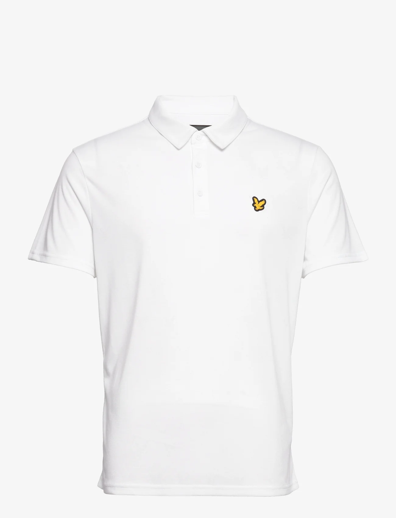 Lyle & Scott Sport - Jacquard Polo Shirt - kortærmede poloer - white - 0