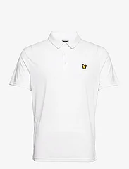 Lyle & Scott Sport - Jacquard Polo Shirt - kortermede - white - 0