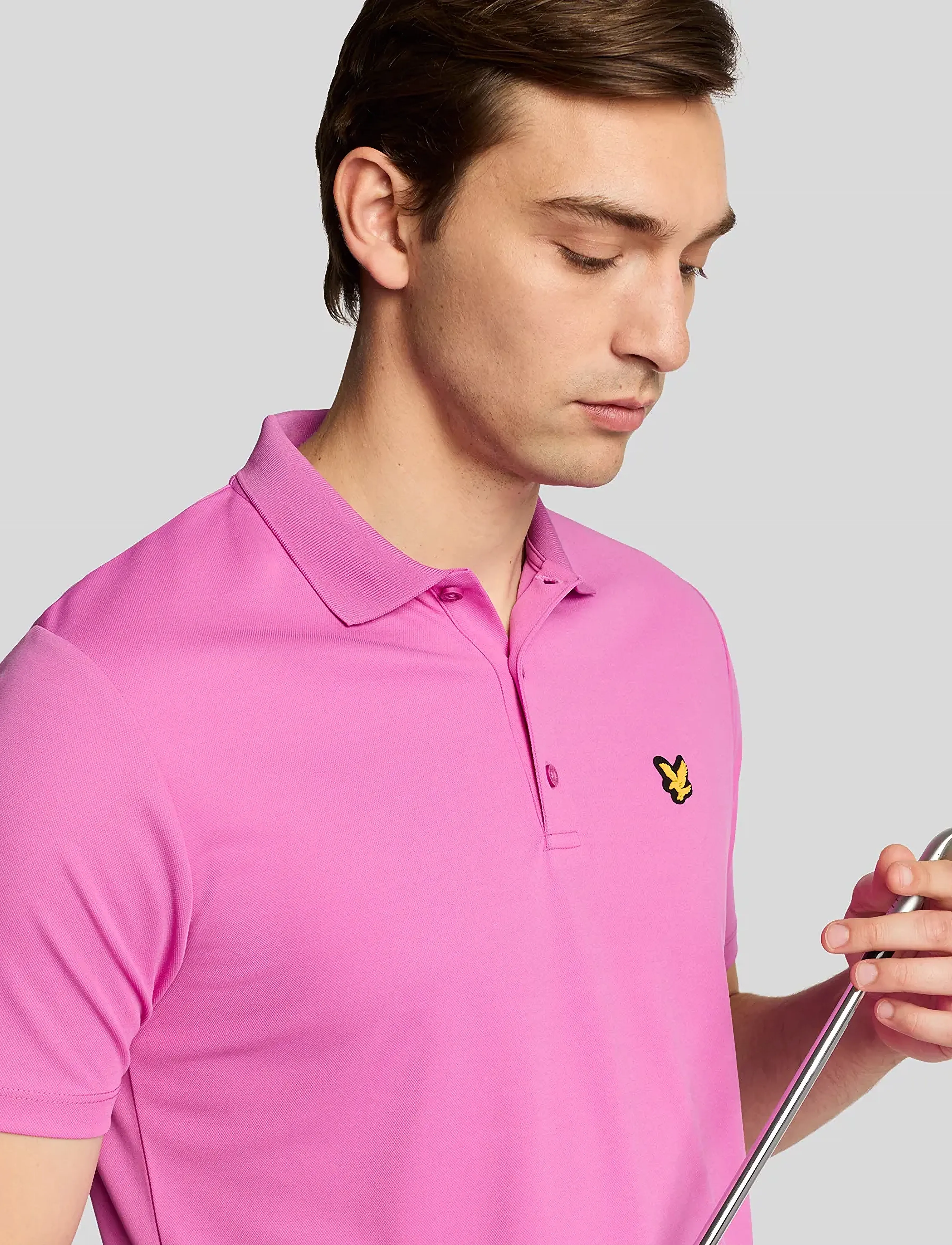 Lyle & Scott Sport - Golf Tech Polo Shirt - poloshirts - x521 contour pink - 4