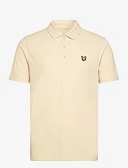 Lyle & Scott Sport - Monogram Jacquard Polo Shirt - lyhythihaiset - x183 sand dune - 0