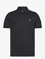 Monogram Jacquard Polo Shirt - Z865 JET BLACK