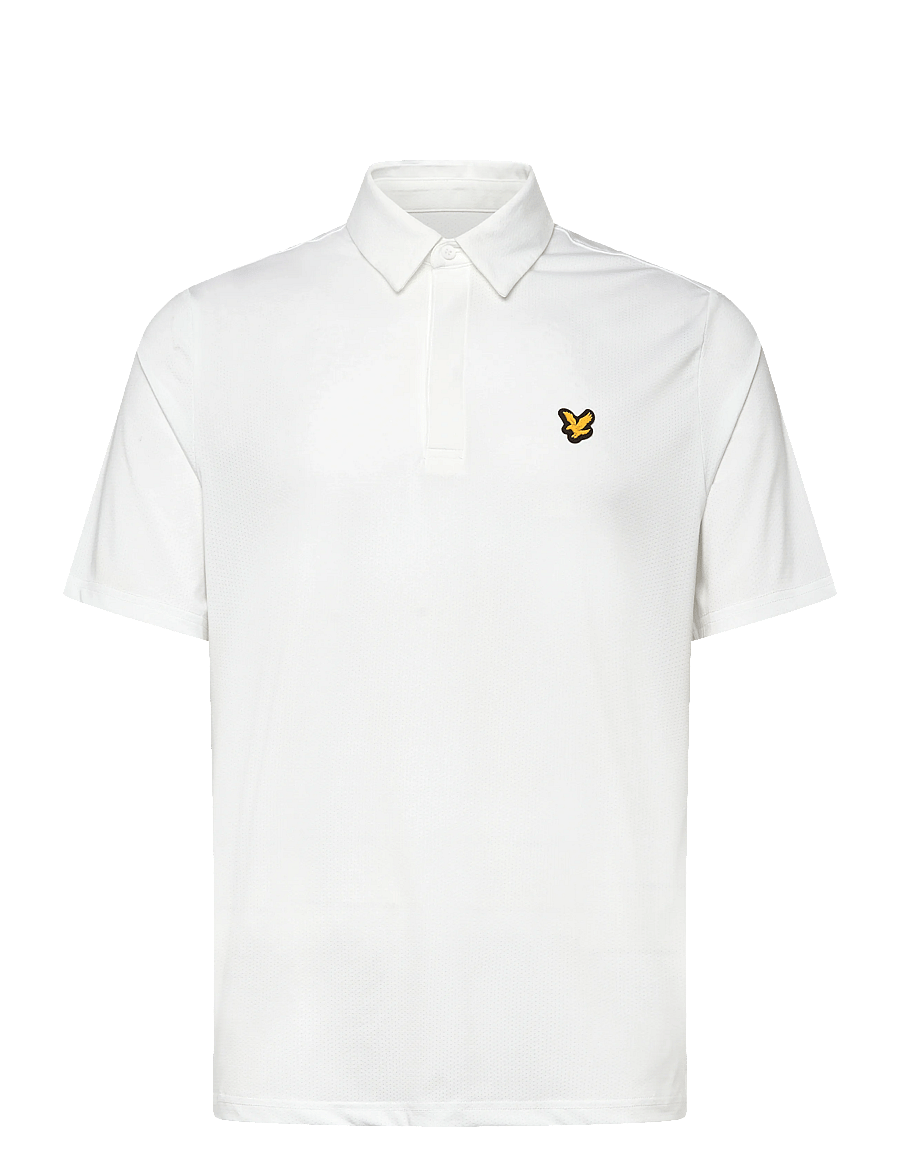 Lyle & Scott Sport - Golf Concealed Placket Polo Shirt - polos - 626 white - 0