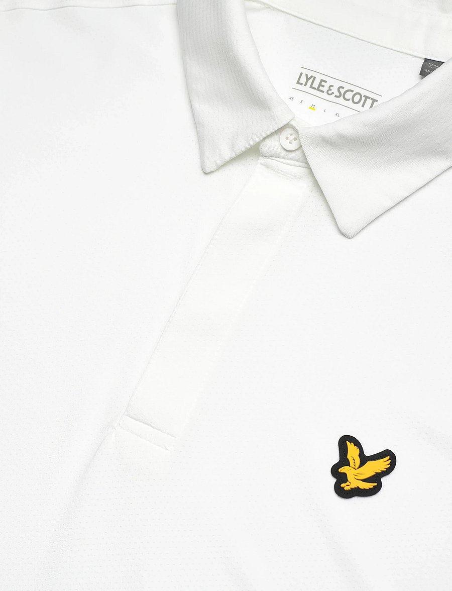 Lyle & Scott Sport - Golf Concealed Placket Polo Shirt - polos - 626 white - 2