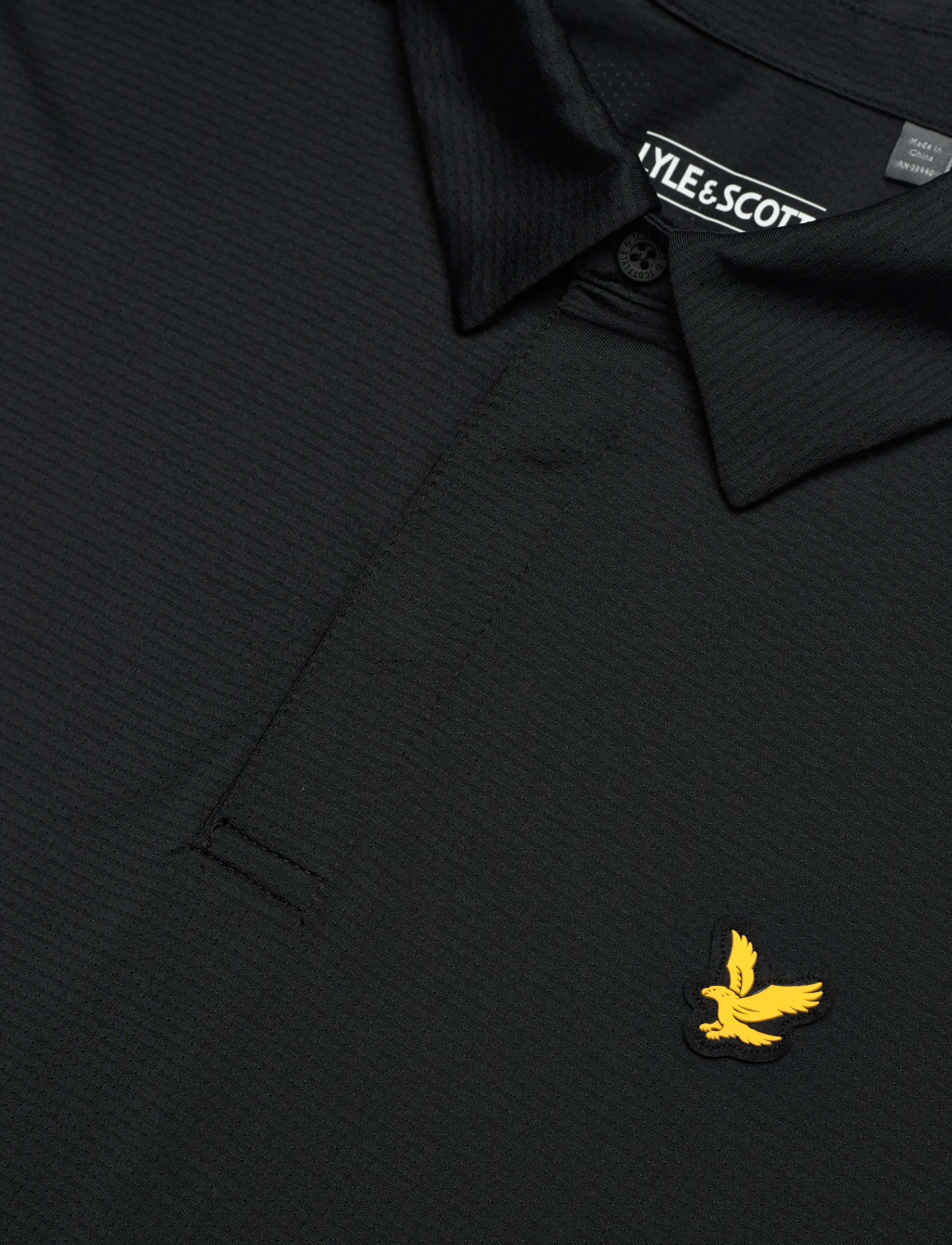 Lyle & Scott Sport - Golf Concealed Placket Polo Shirt - polo's - z865 jet black - 2