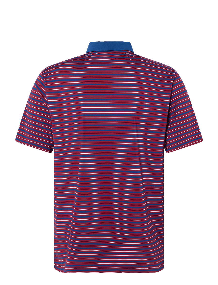 Lyle & Scott Sport - Golf Striped Polo - toppar & t-shirts - plum / white - 2