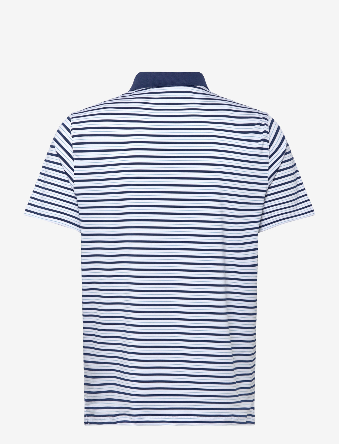 Lyle & Scott Sport - Golf Striped Polo - toppe & t-shirts - y190 white / aquamarine - 1