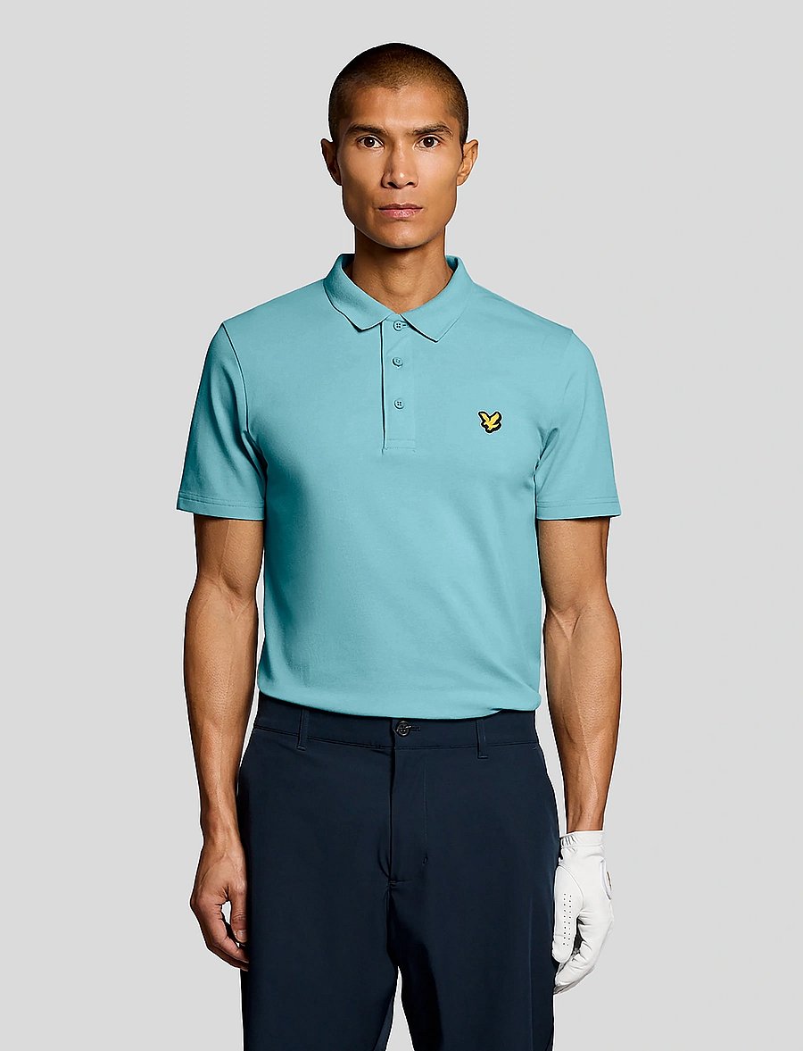 Lyle & Scott Sport - Golf Core Polo - alussärgid ja t-särgid - 661 aquamarine blue - 0