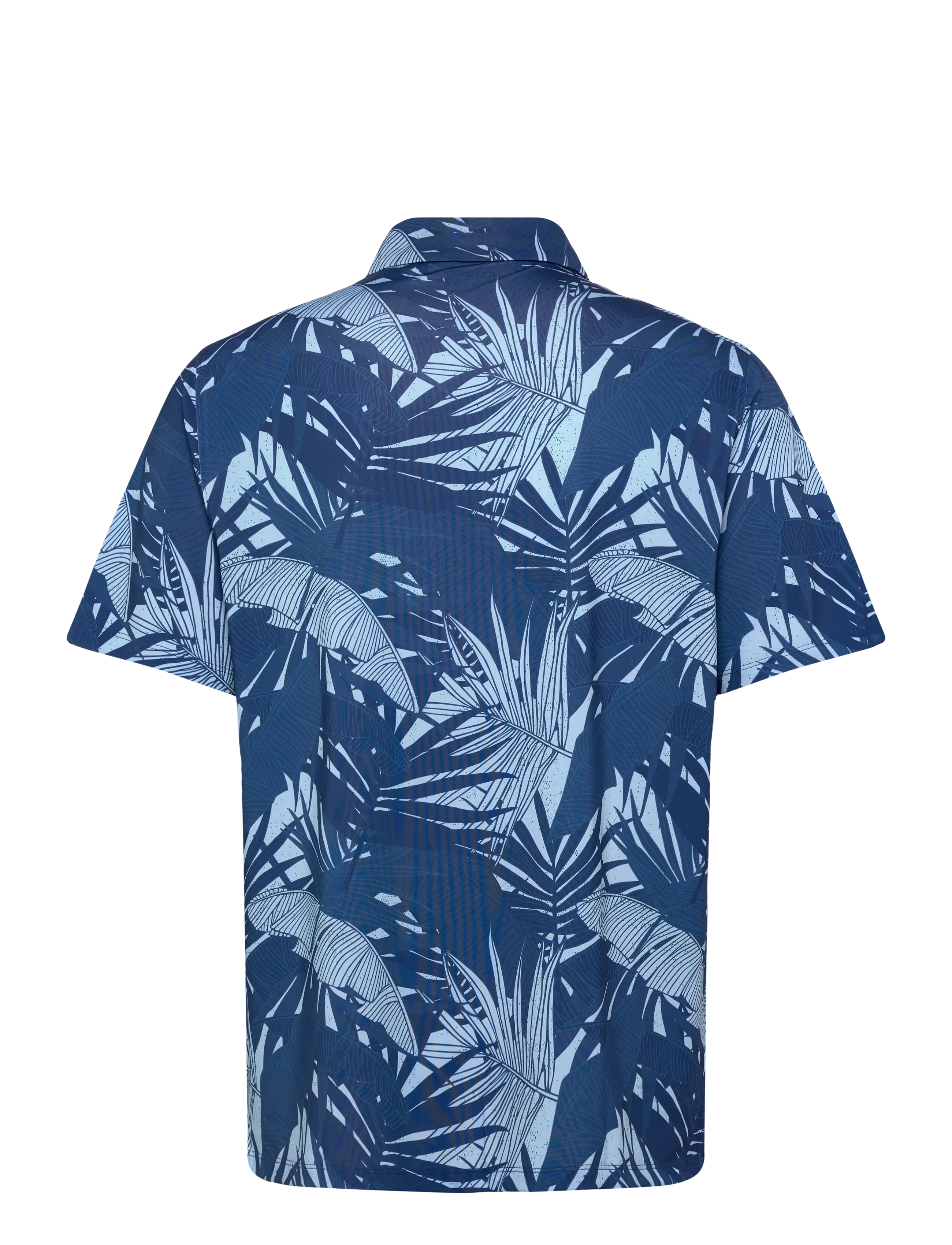 Lyle & Scott Sport - Golf Leaf Print Polo - kortærmede poloer - x856 navy peony - 1