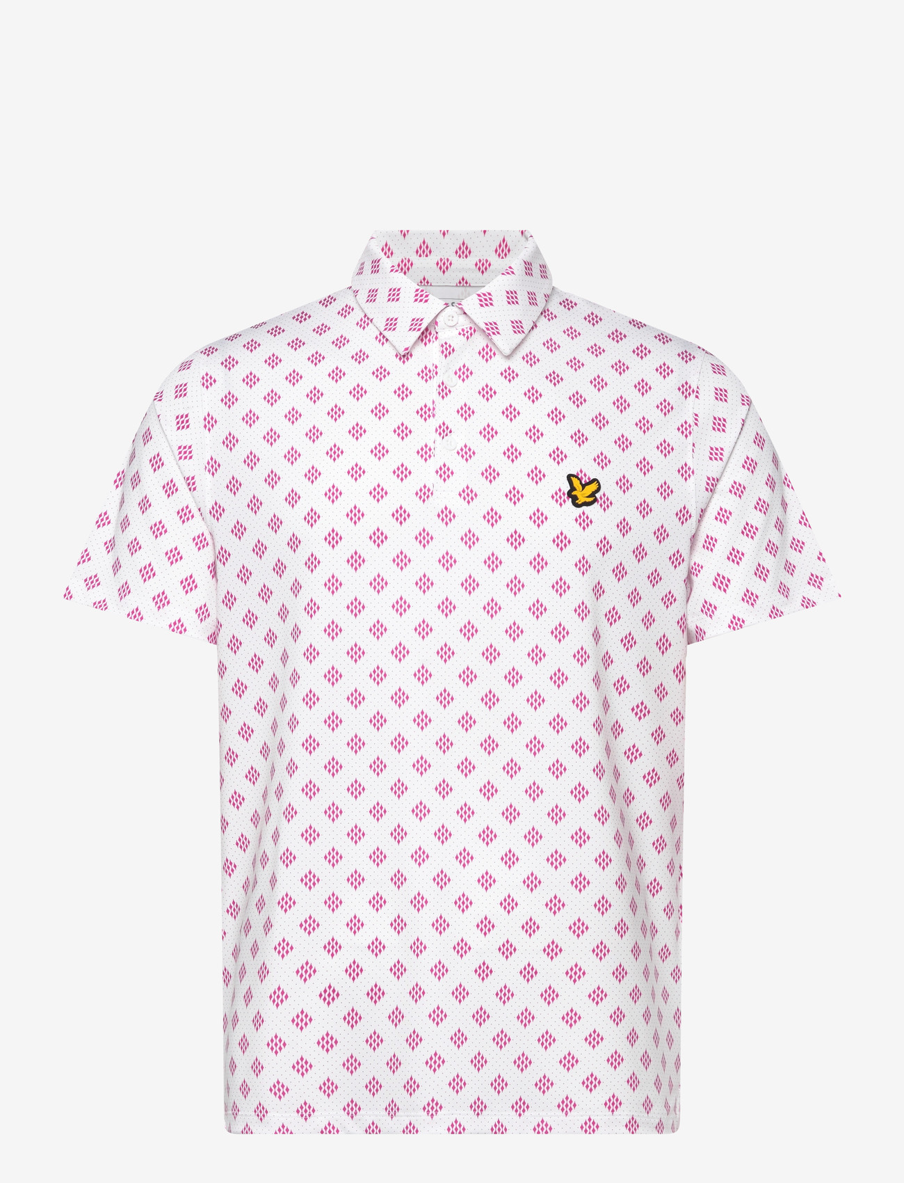 Lyle & Scott Sport - Golf Argyle Print Polo - alussärgid ja t-särgid - 626 white - 1
