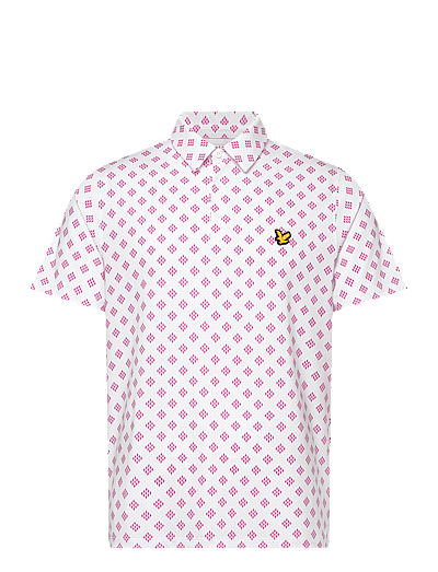 Lyle & Scott Sport Golf Argyle Print Polo - Polos - 626 WHITE / white