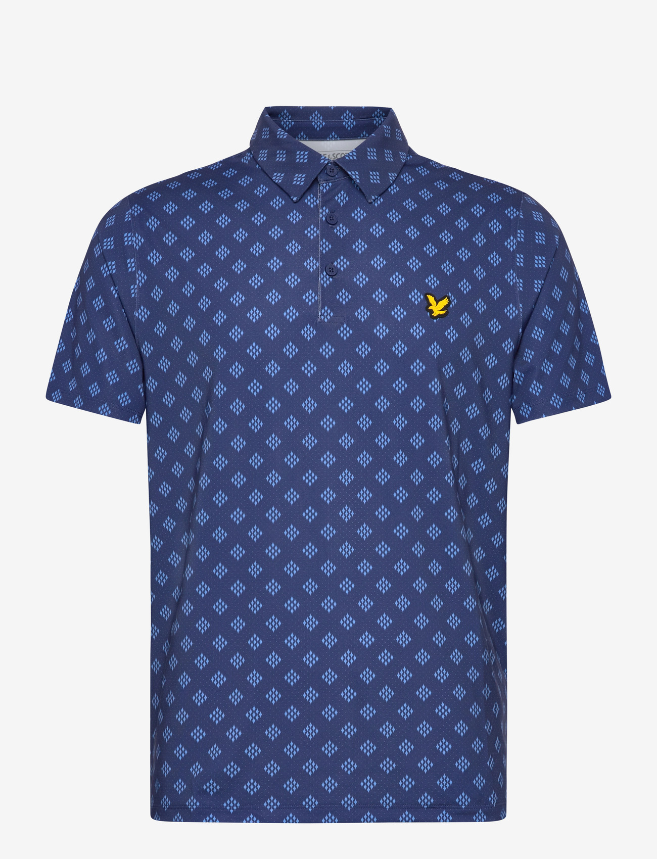 Lyle & Scott Sport Golf Argyle Print Polo - Lyle & Scott Sport - X856 NAVY PEONY / navy