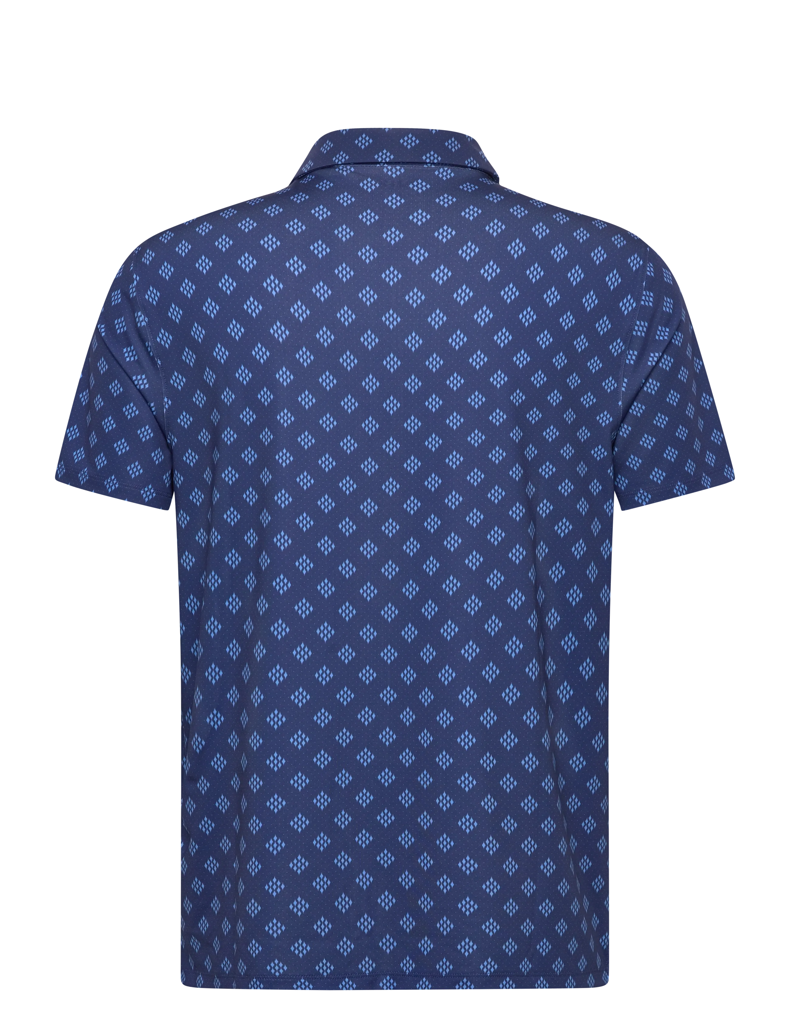 Lyle & Scott Sport - Golf Argyle Print Polo - polos - x856 navy peony - 2