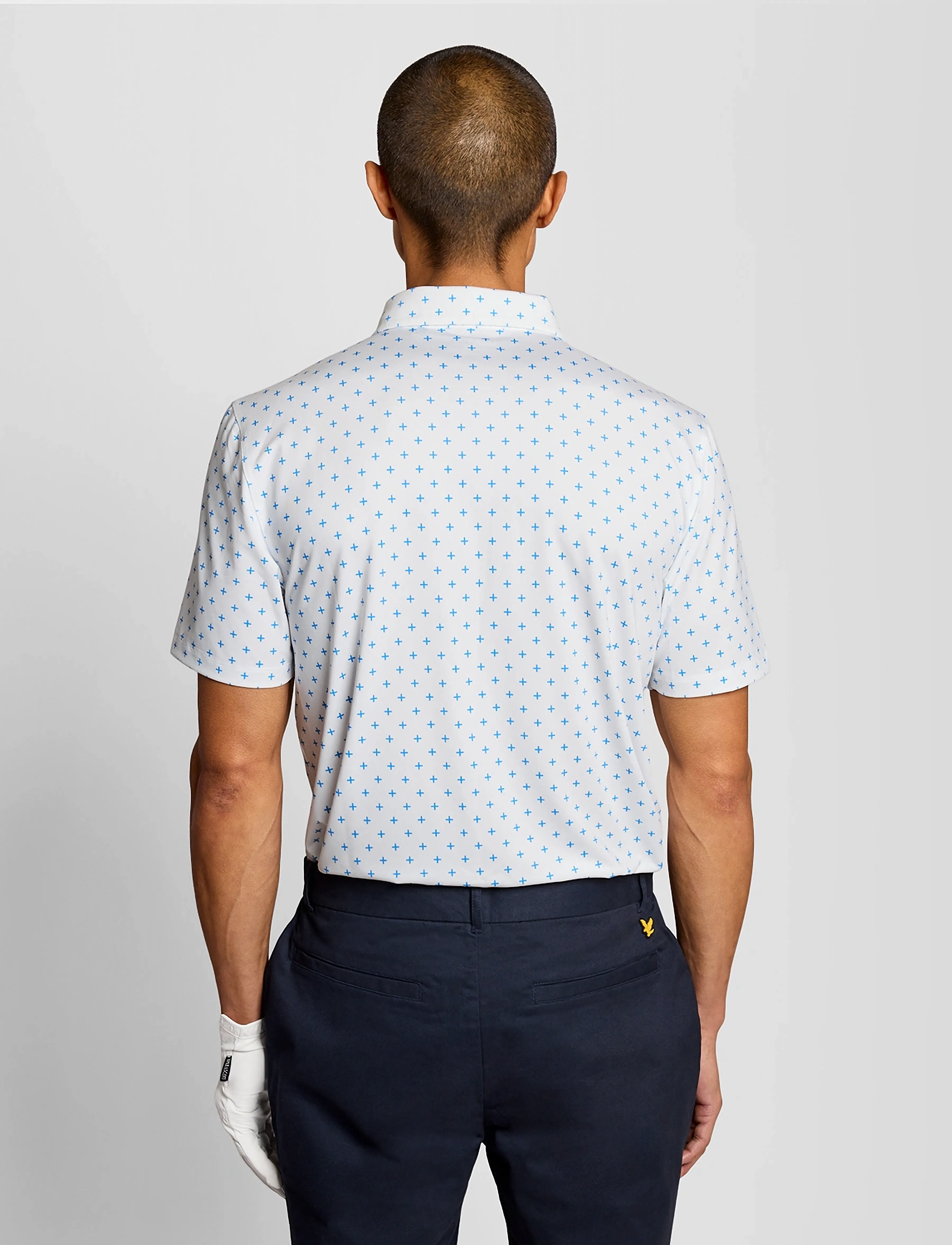 Lyle & Scott Sport - Golf Cross Print  Polo - toppe & t-shirts - 626 white - 3