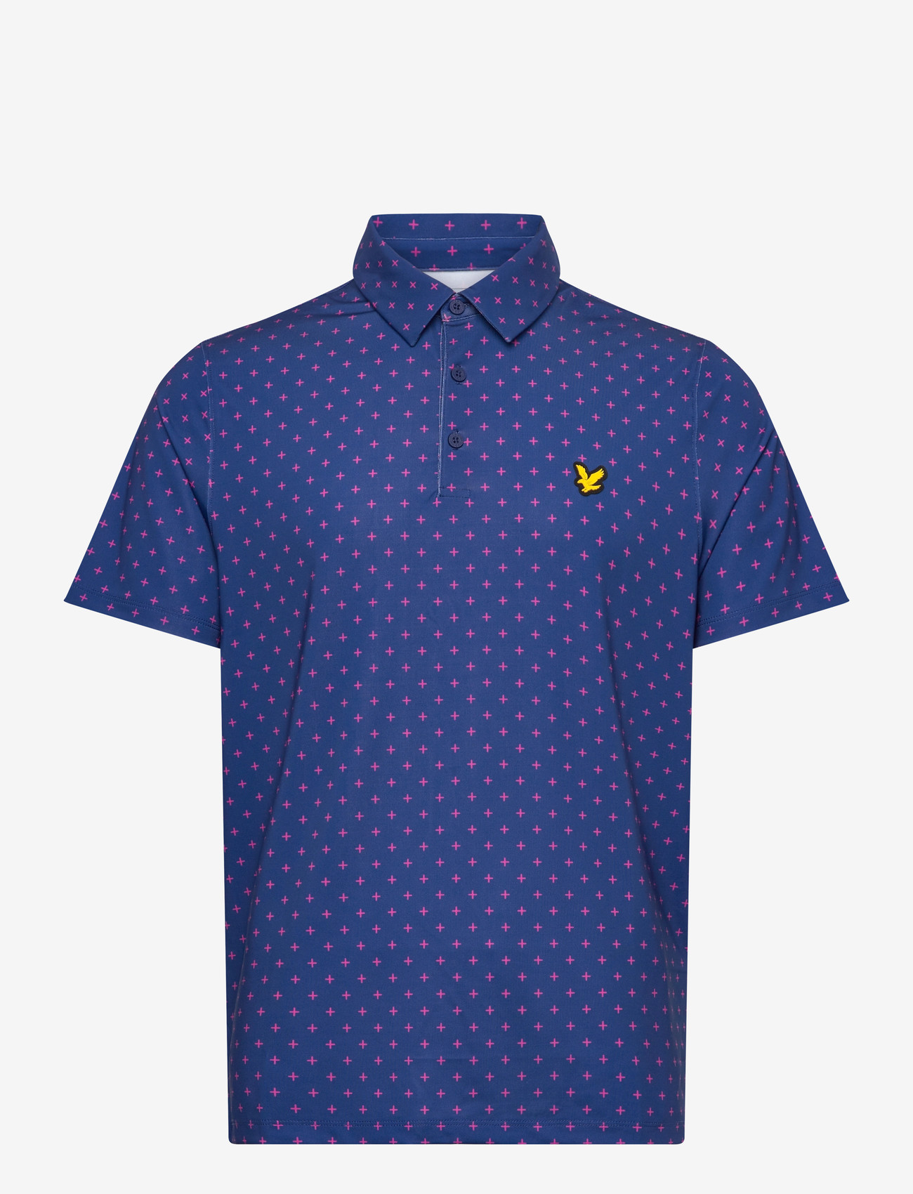 Lyle & Scott Sport Golf Cross Print  Polo - Alles anzeigen - X856 NAVY PEONY / navy